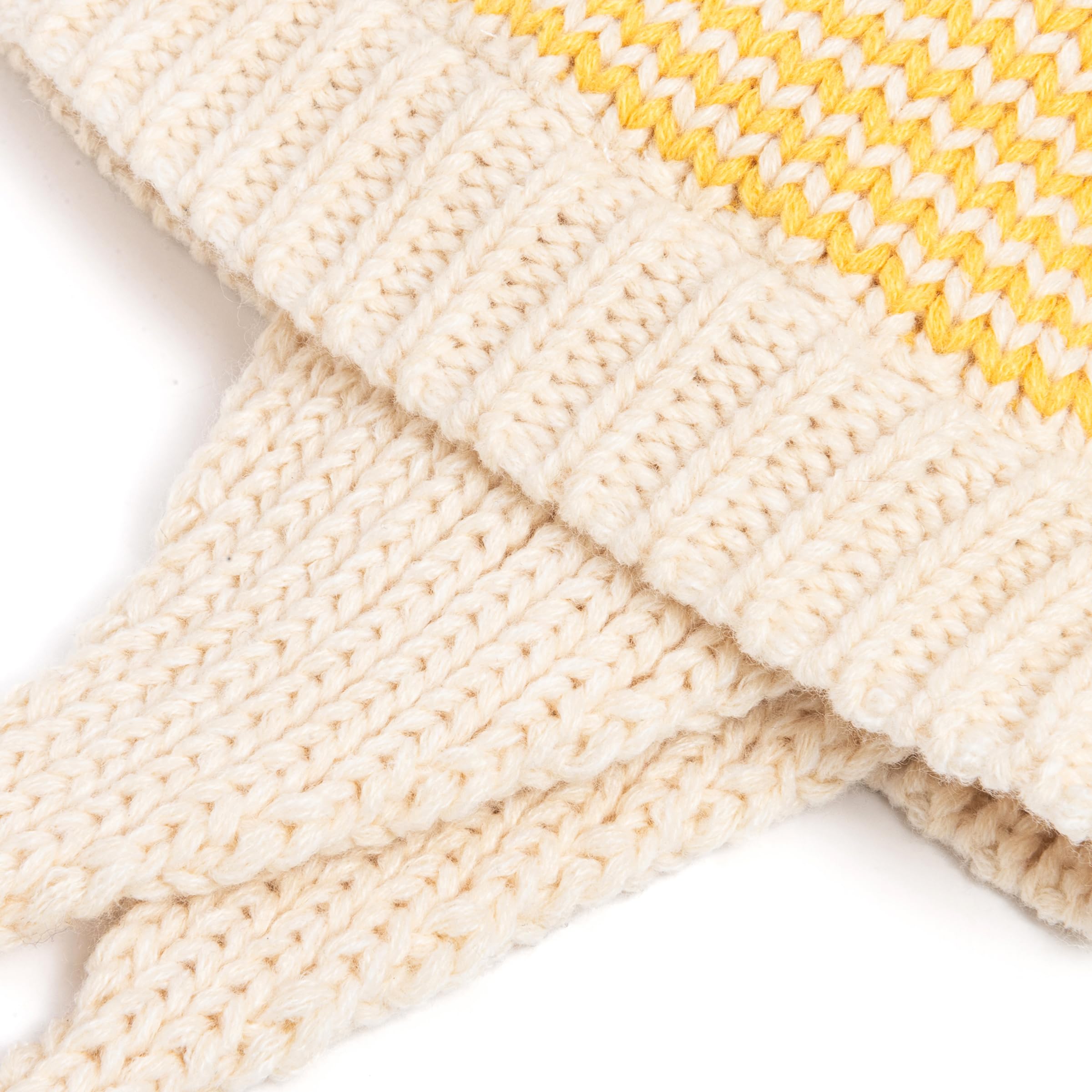 Warm Earflap Knit Beanie 2pc Set For Toddlers/little Kids 2-6 Years