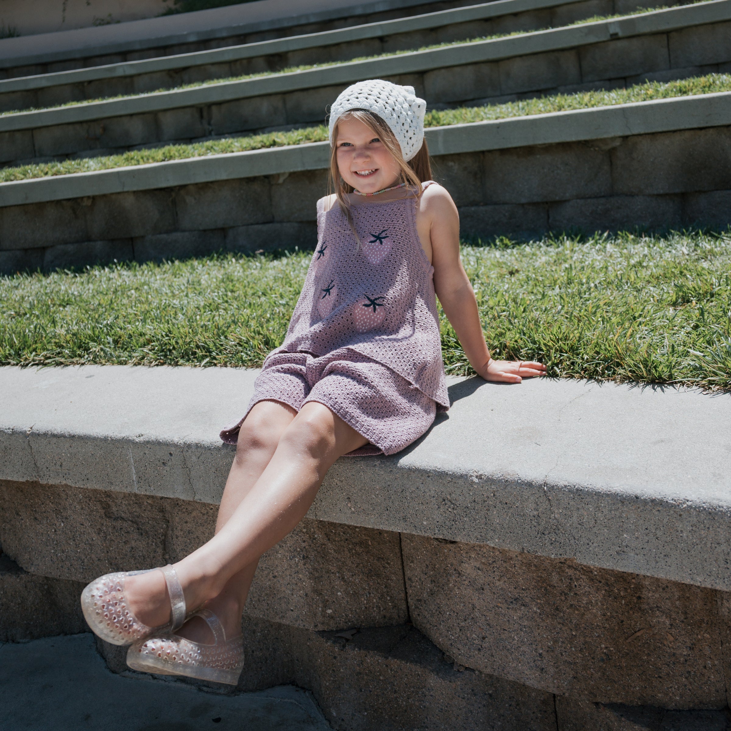 Girl's Knit Short Set | Matilda