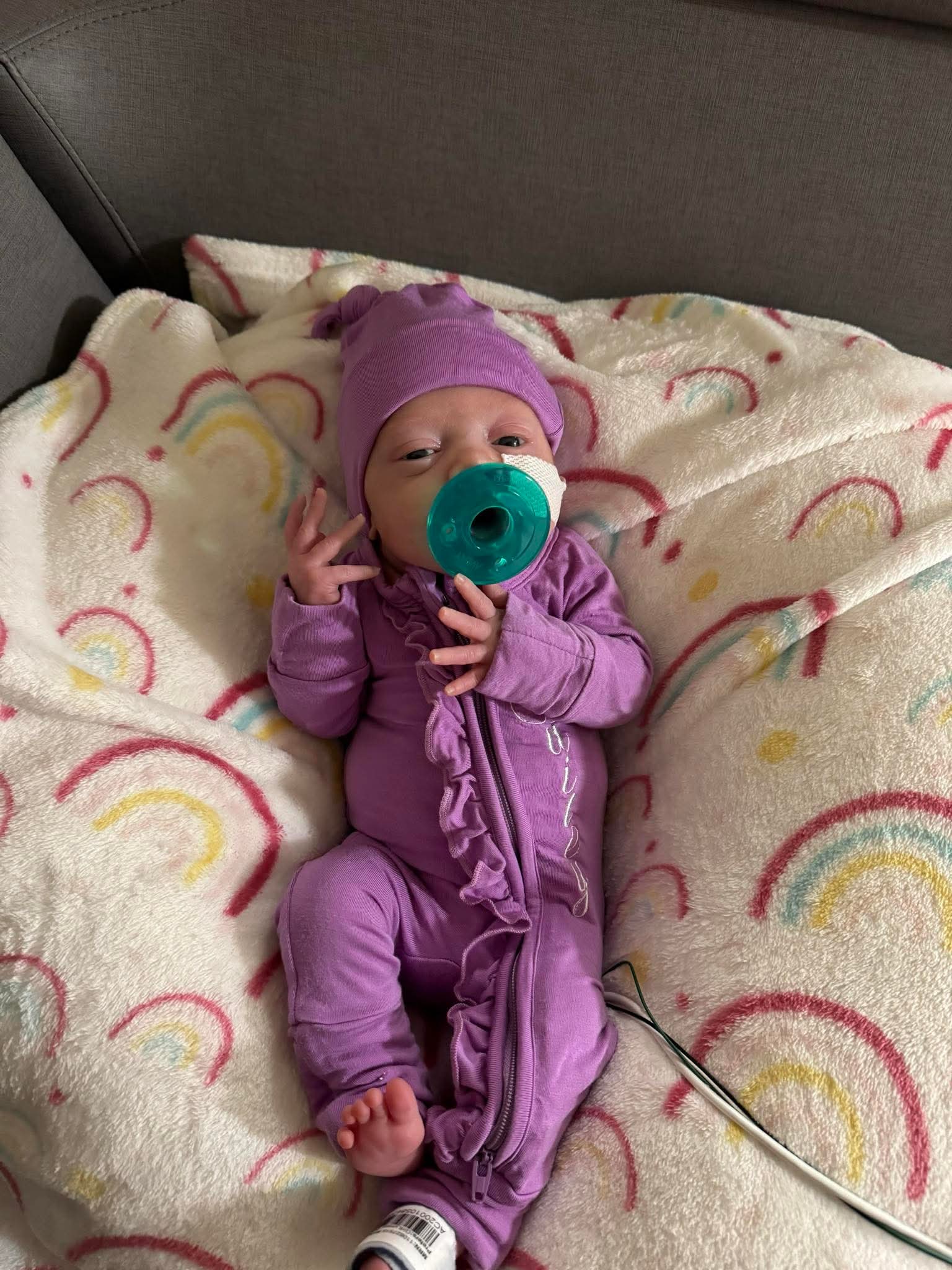 Luxie Lavender Baby Beanie Hat