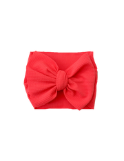 Hot Coral Headwrap Bow