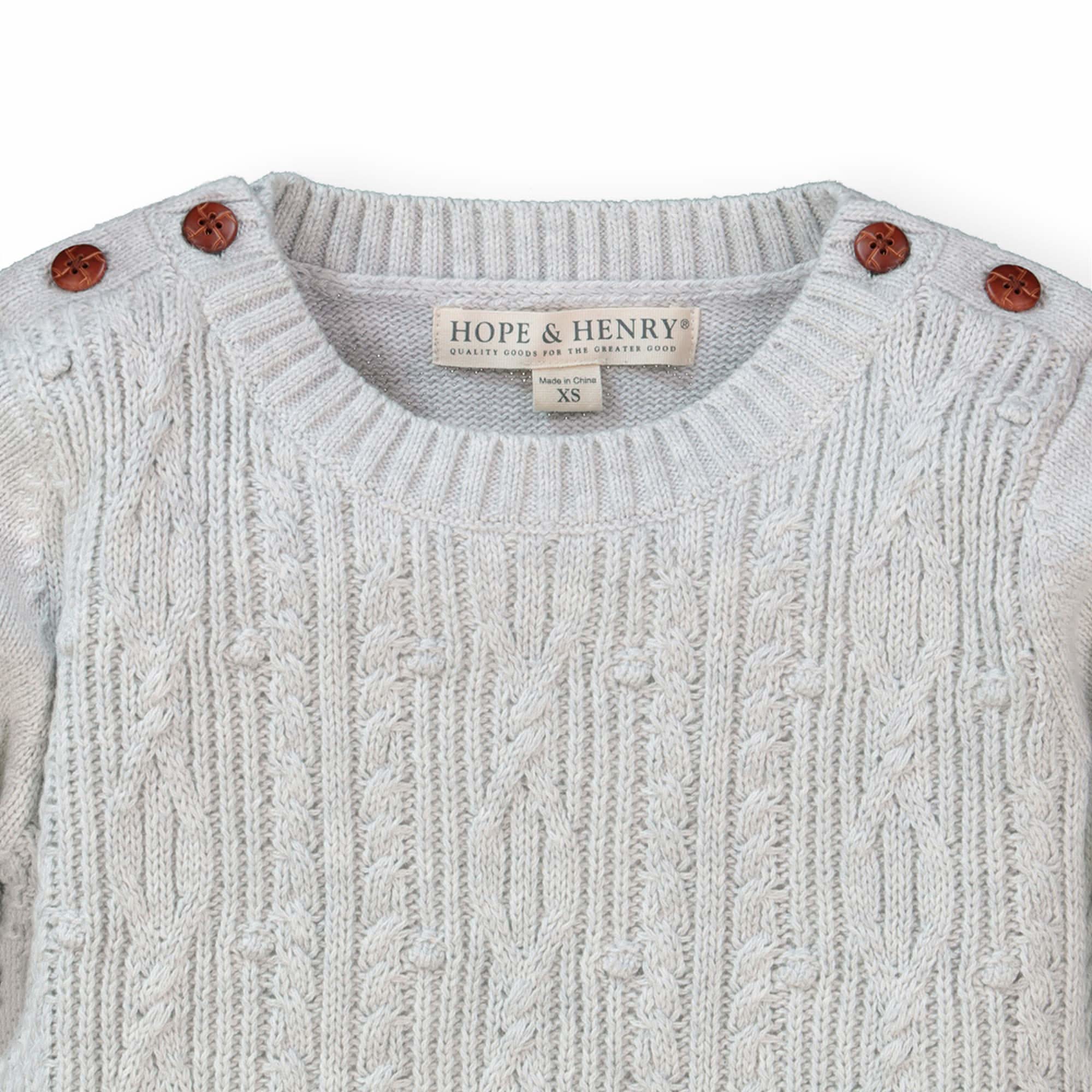 Cable Button Sweater
