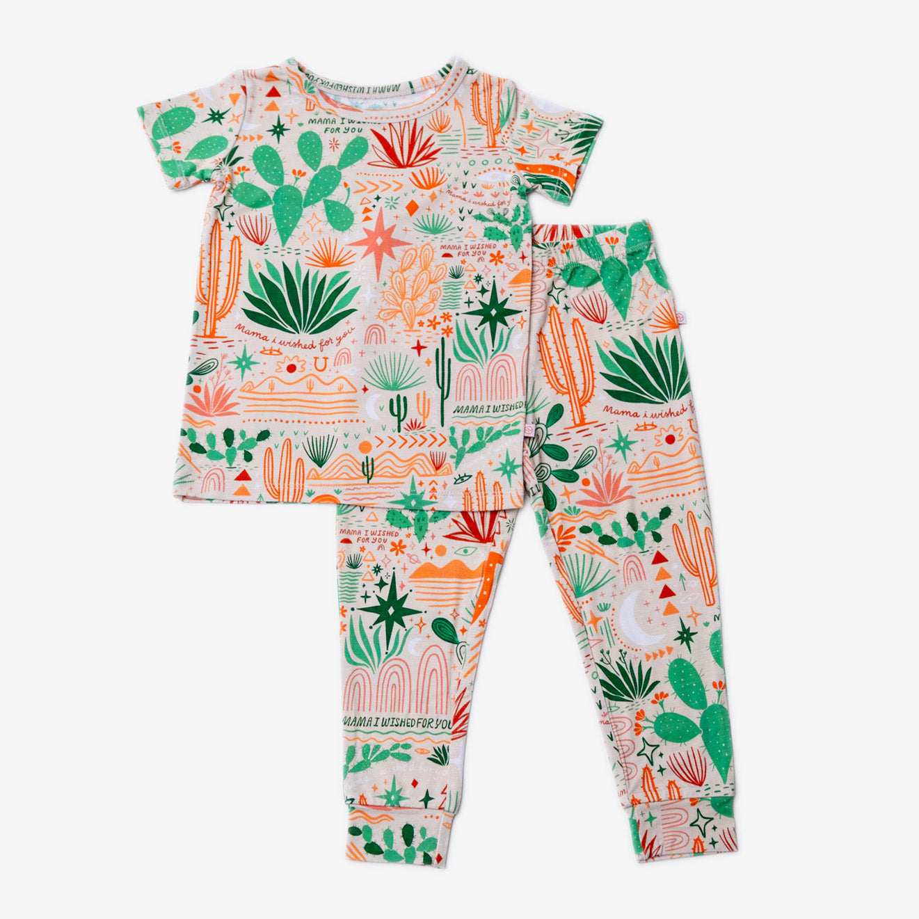 The Second-skin 2-piece Pajama | Desert Cactus Vibes | "mama, I Wished For You"