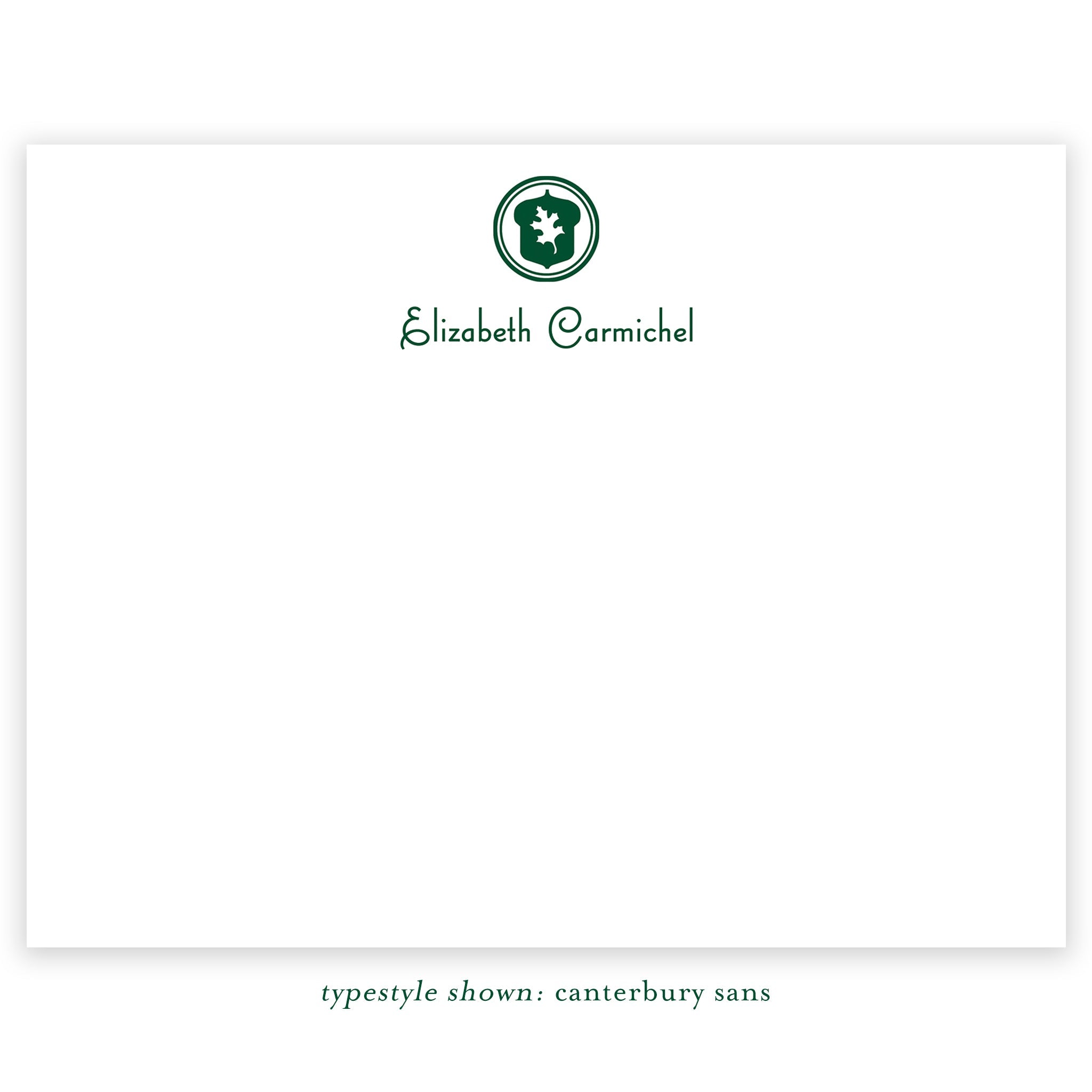 Oak Hill School Personalized Notecard
