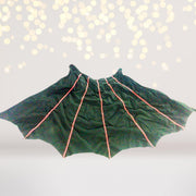 Black Cape With Red Stitching