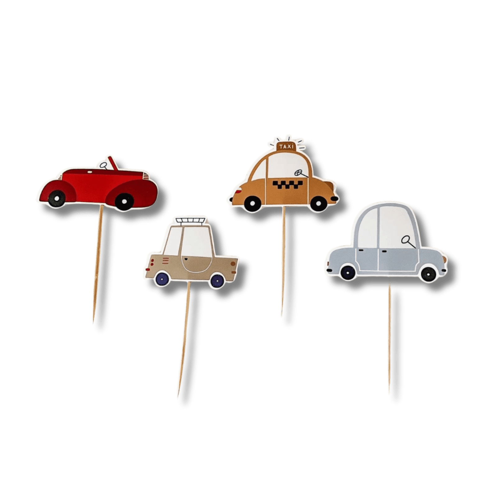 Car Cupcake Toppers (set Of 8)