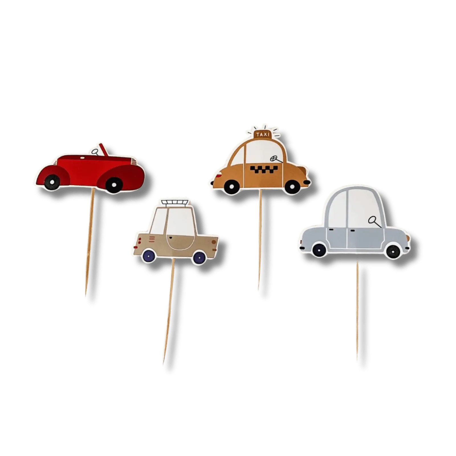 Car Cupcake Toppers (set Of 8)