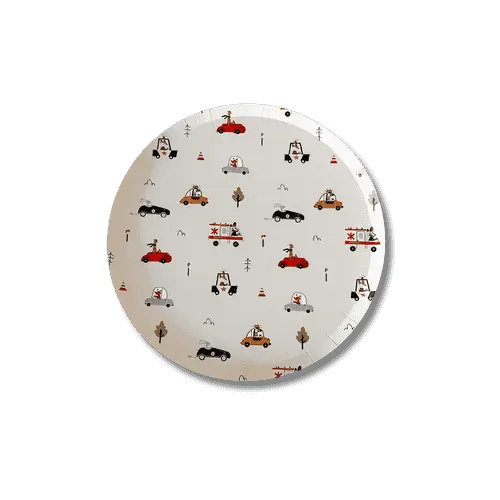 Car Small Plate (set Of 8)