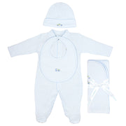 Cars And Trucks Embroidery Set 4 Pieces | Baby Boy