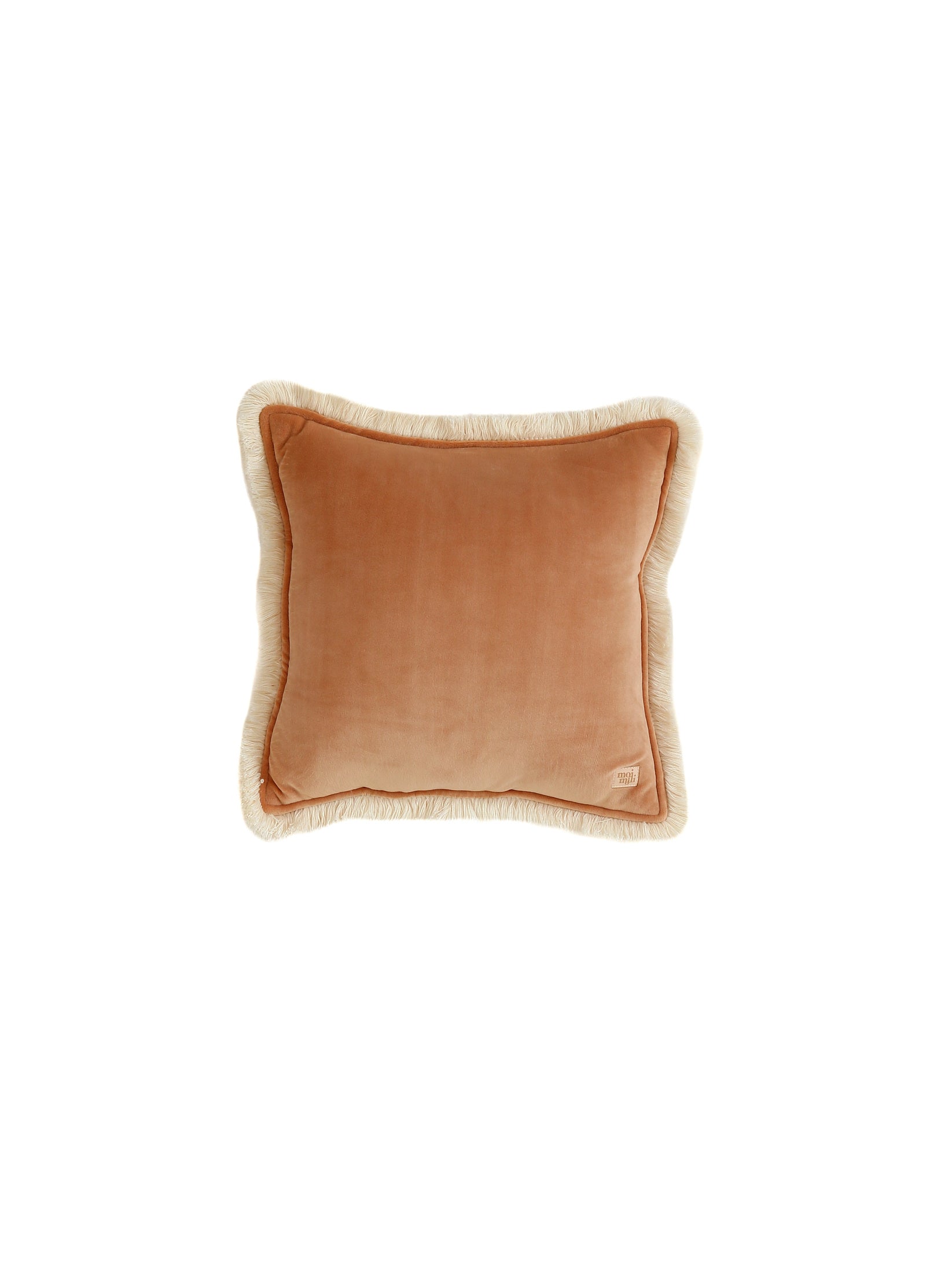 Soft Velvet Caramel - Pillow With Fringe