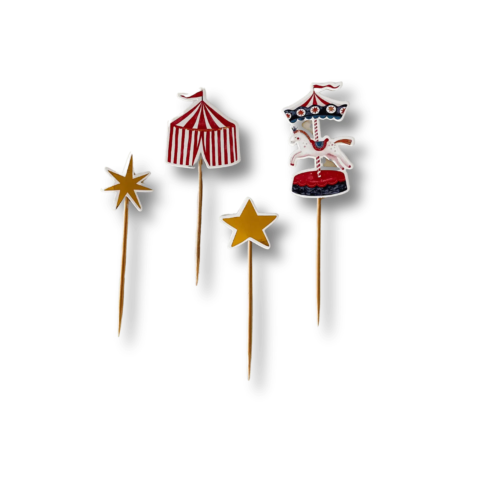 Carnival Cupcake Toppers (set Of 8)