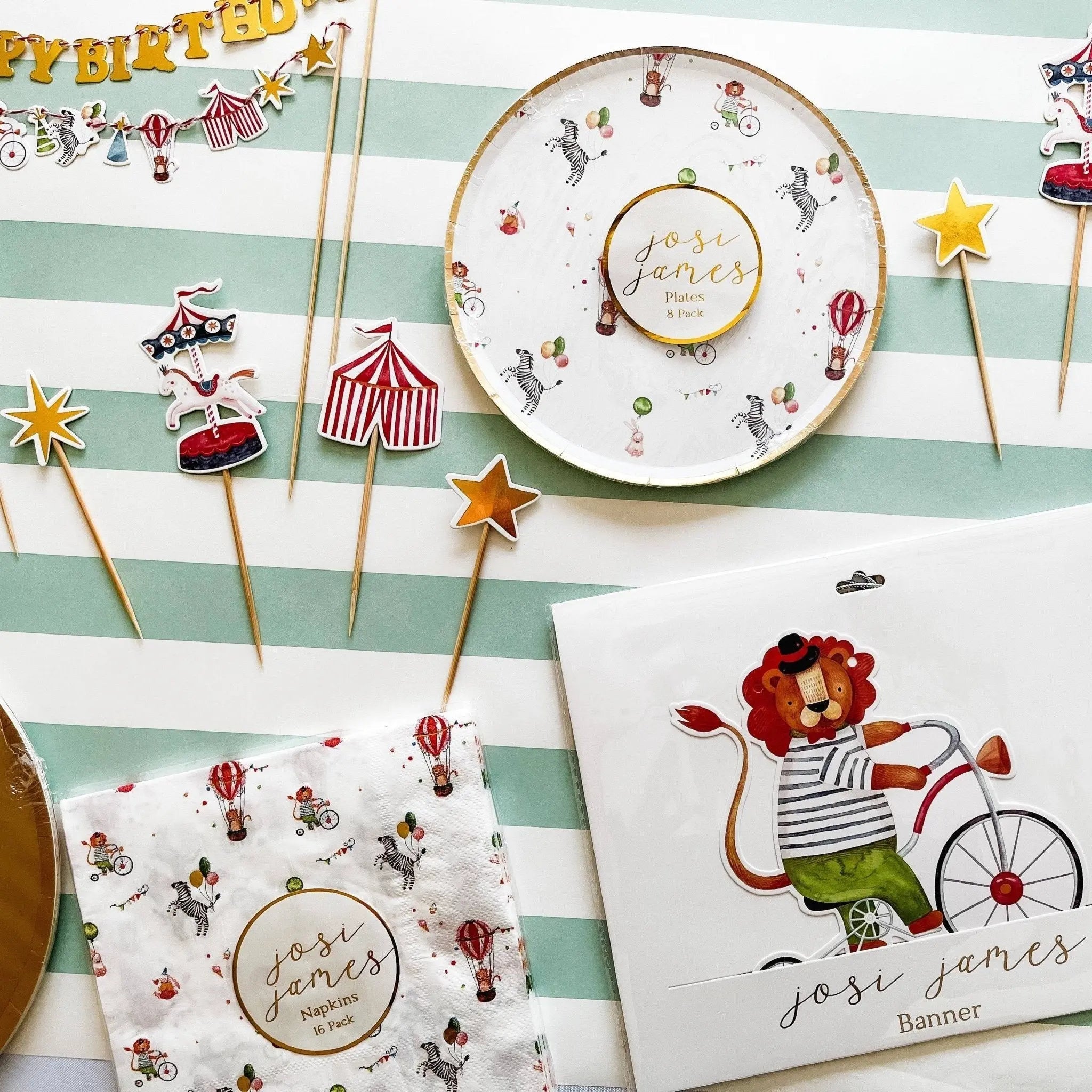 Carnival Cupcake Toppers (set Of 8)
