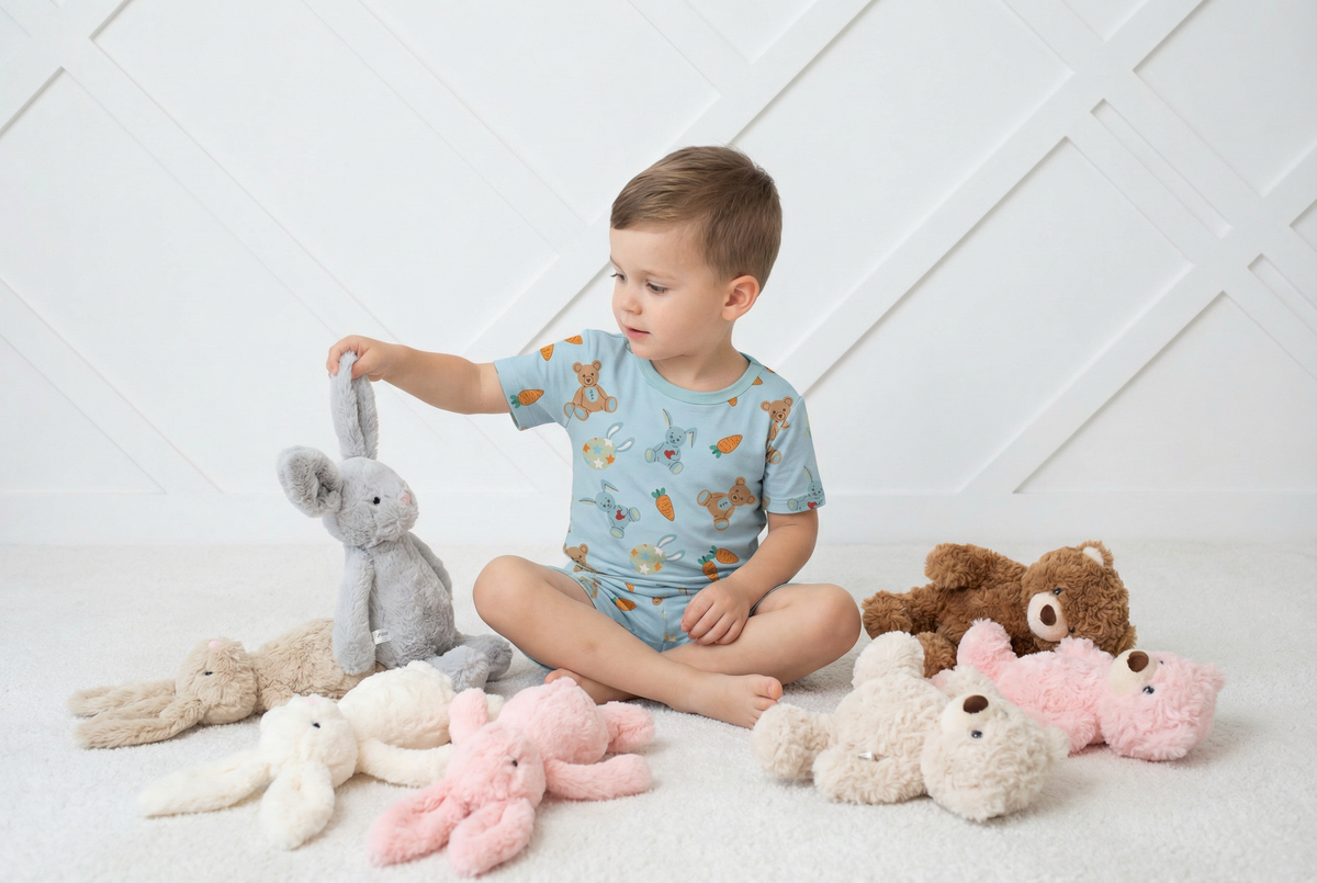 Carrot Crew Shorts Set Pajama