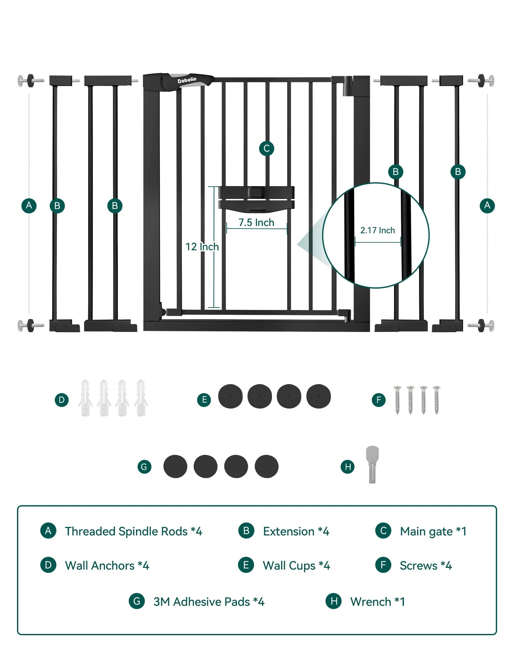 Catprivilege F7 | Large Sliding Pet Door Baby Gate For Cats And Dogs