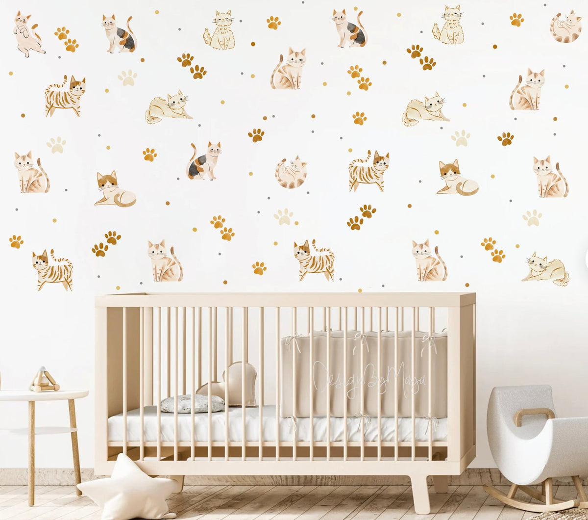 Cats & Dogs Decals - Fabric Nursery Wall Art Decals