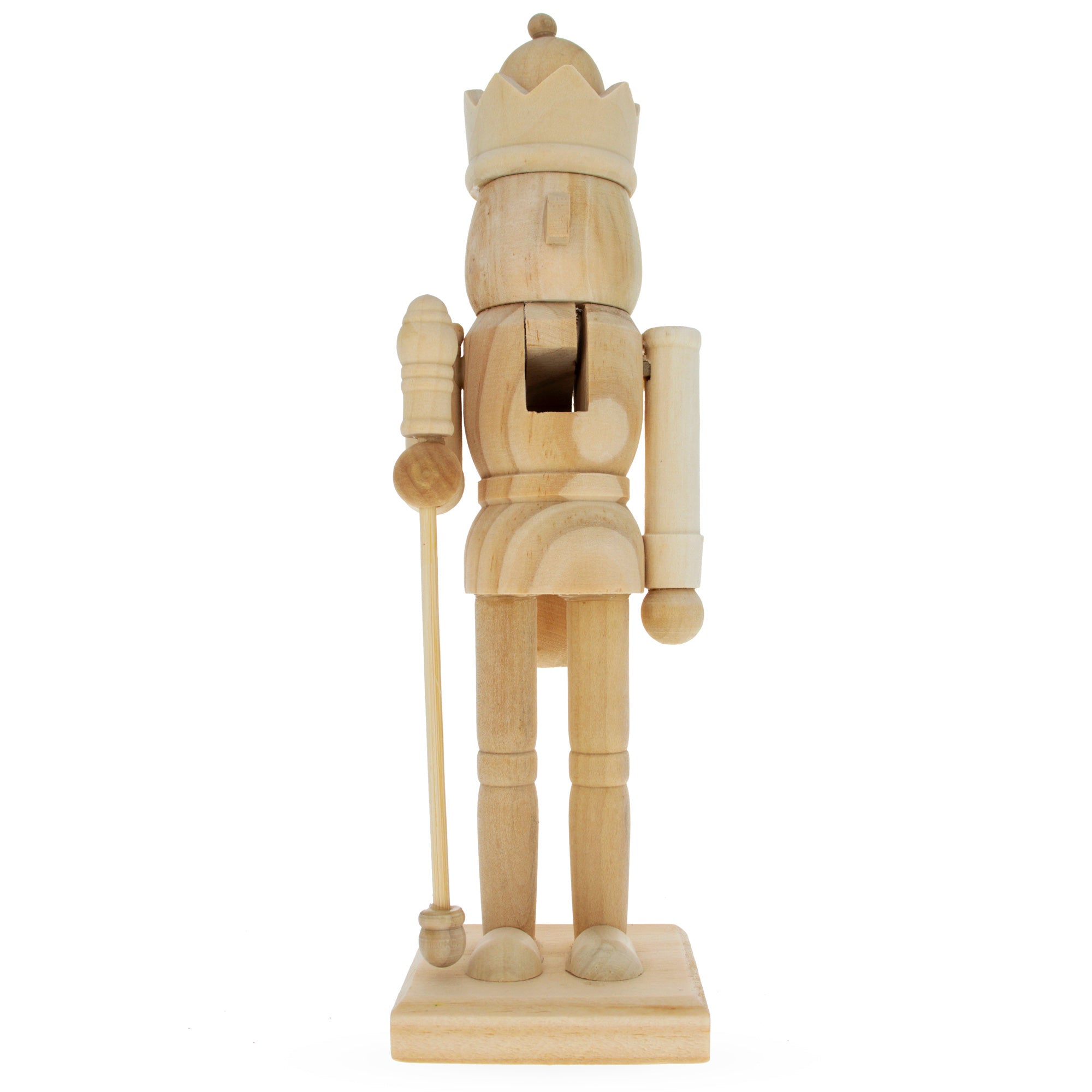 Unfinished Wooden Nutcracker Diy Craft Kit 10 Inches