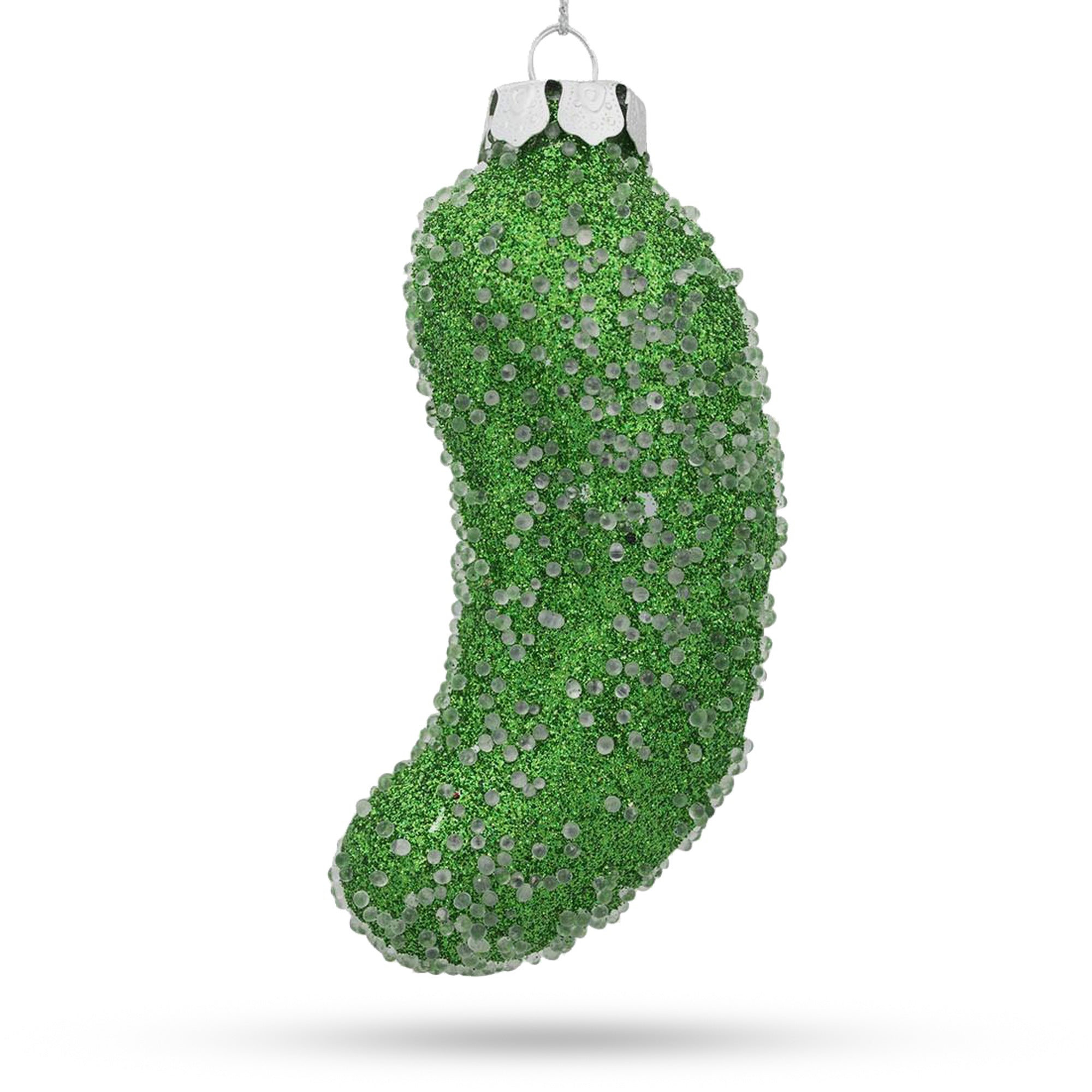 Salted Pickle Glass - Detailed Blown Glass Christmas Ornament