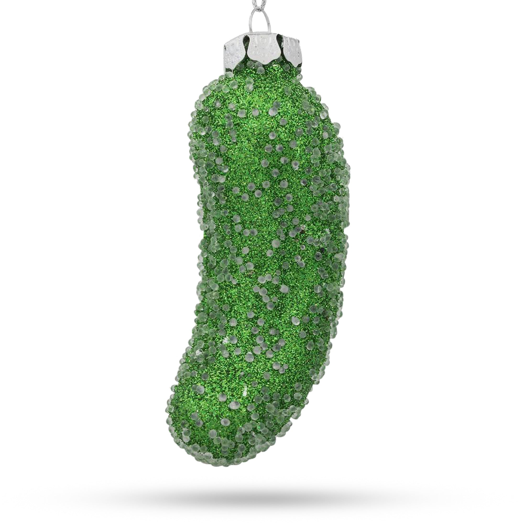 Salted Pickle Glass - Detailed Blown Glass Christmas Ornament