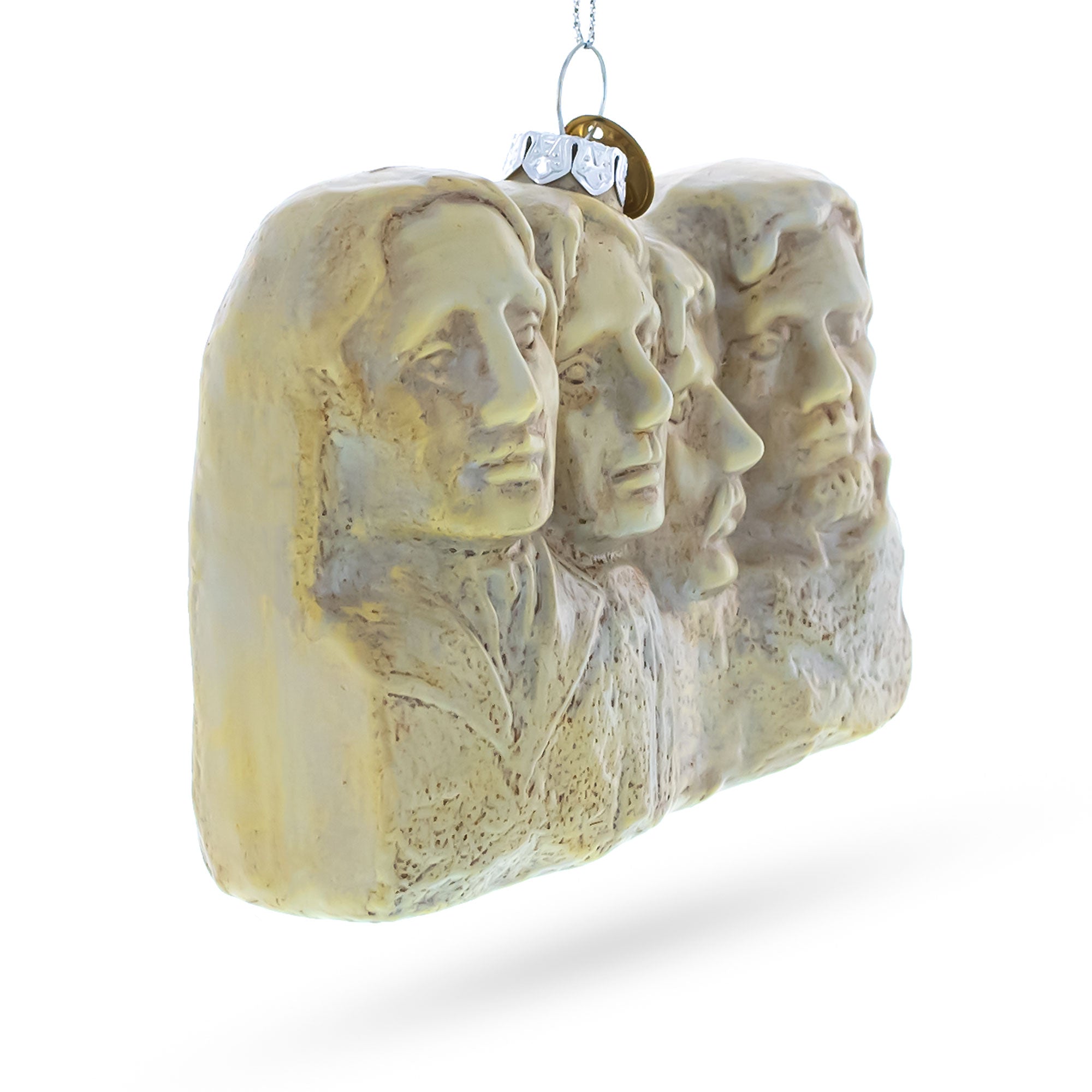 Iconic Mount Rushmore, South Dakota - Blown Glass Christmas Ornament