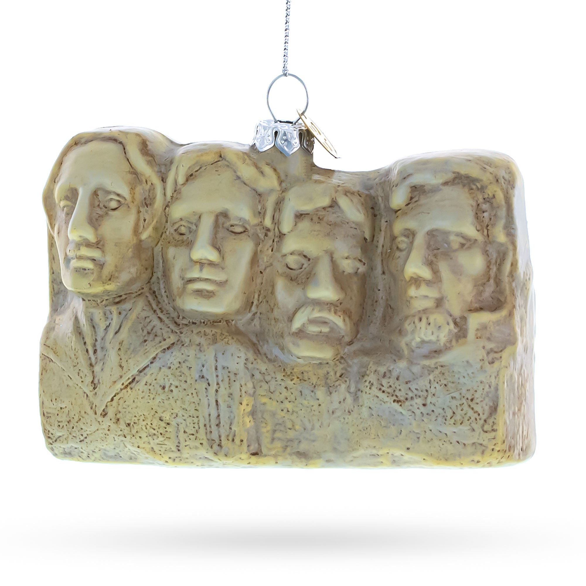 Iconic Mount Rushmore, South Dakota - Blown Glass Christmas Ornament