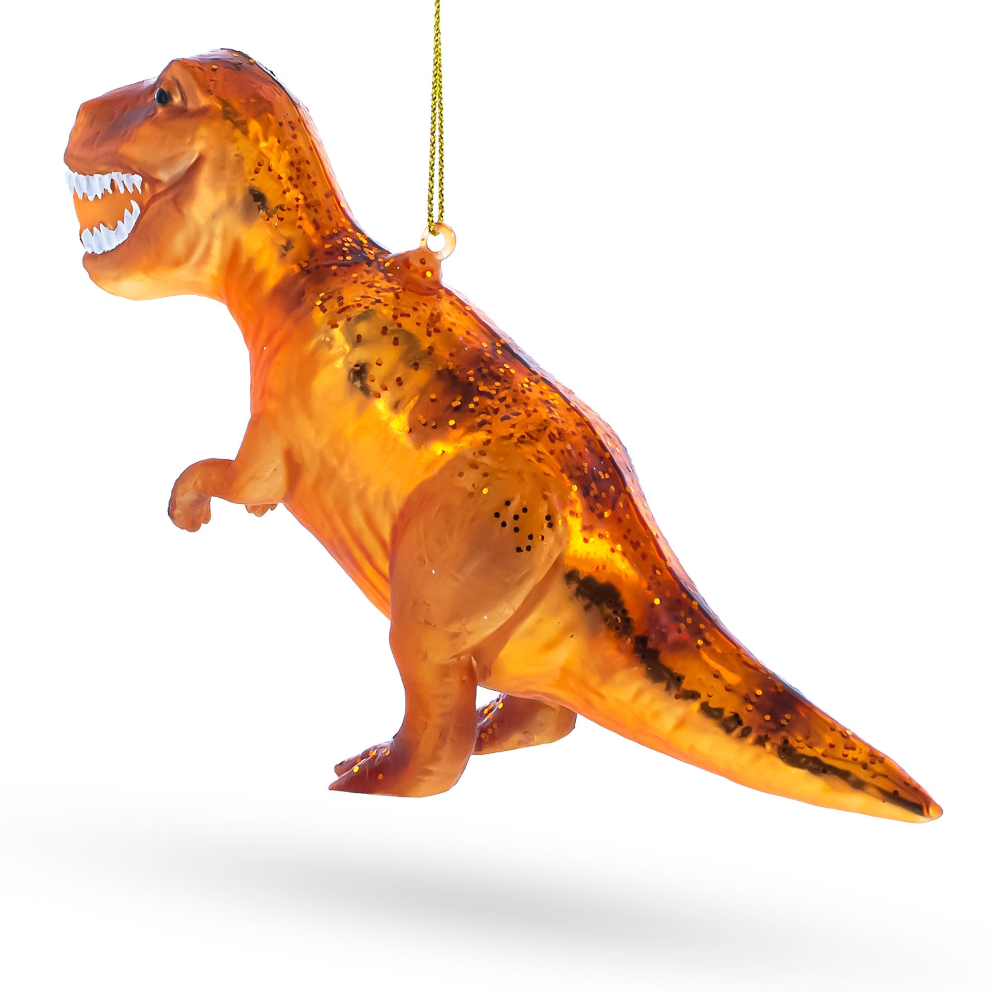 Ferocious T-rex Dinosaur - Blown Glass Christmas Ornament