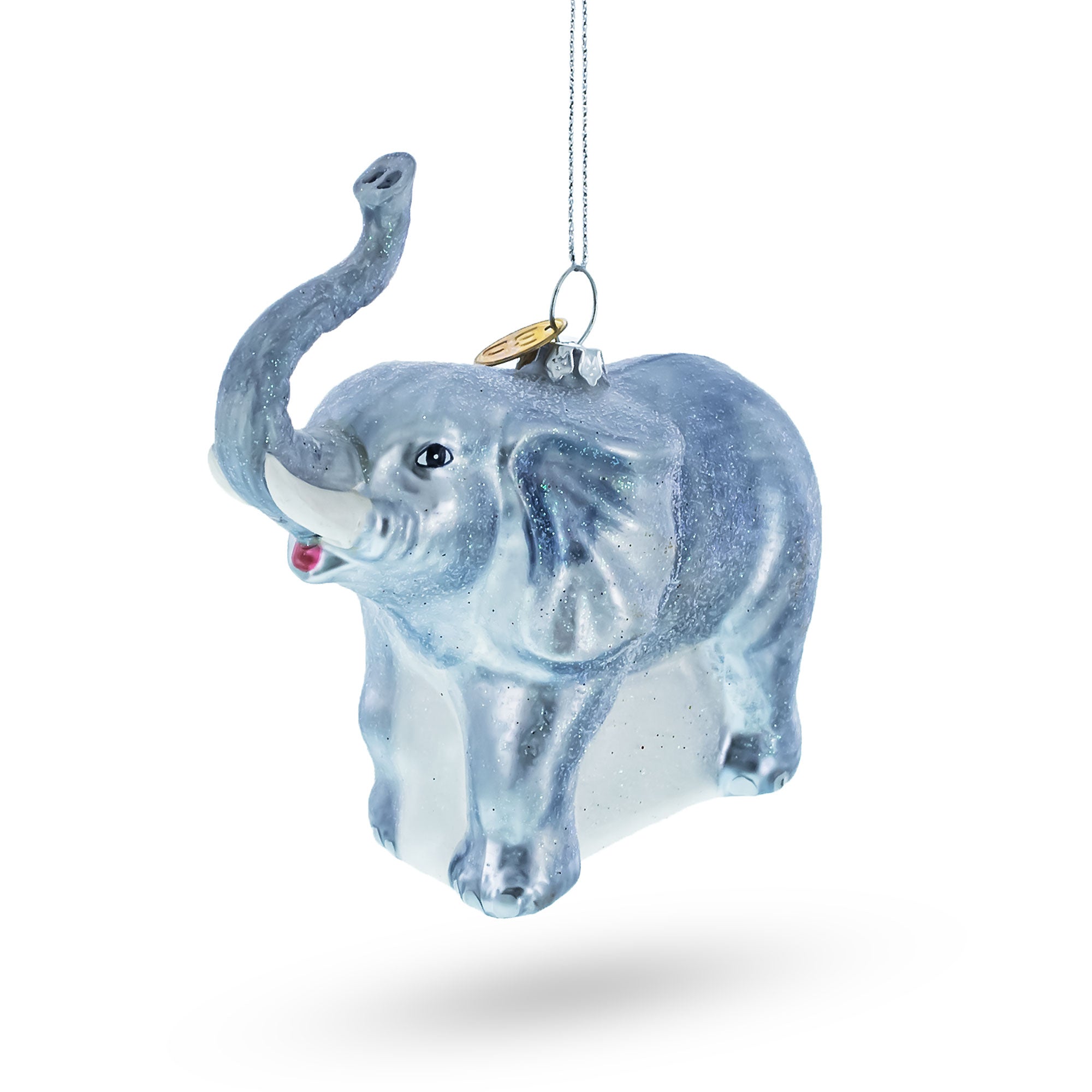 Ancient Mammoth - Blown Glass Christmas Ornament