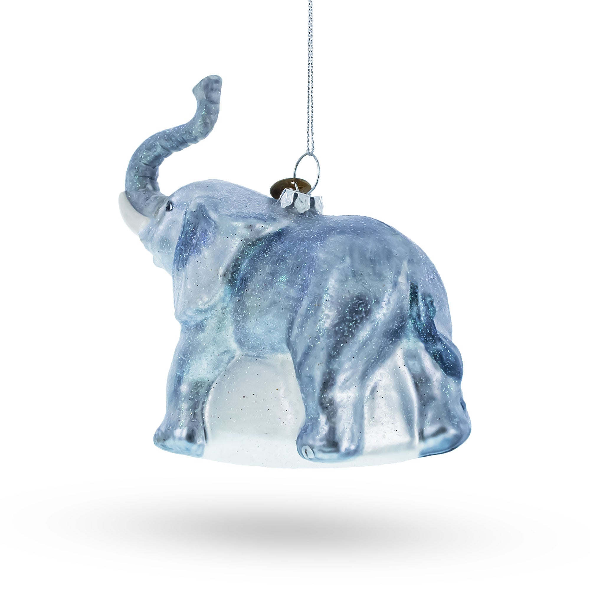 Ancient Mammoth - Blown Glass Christmas Ornament