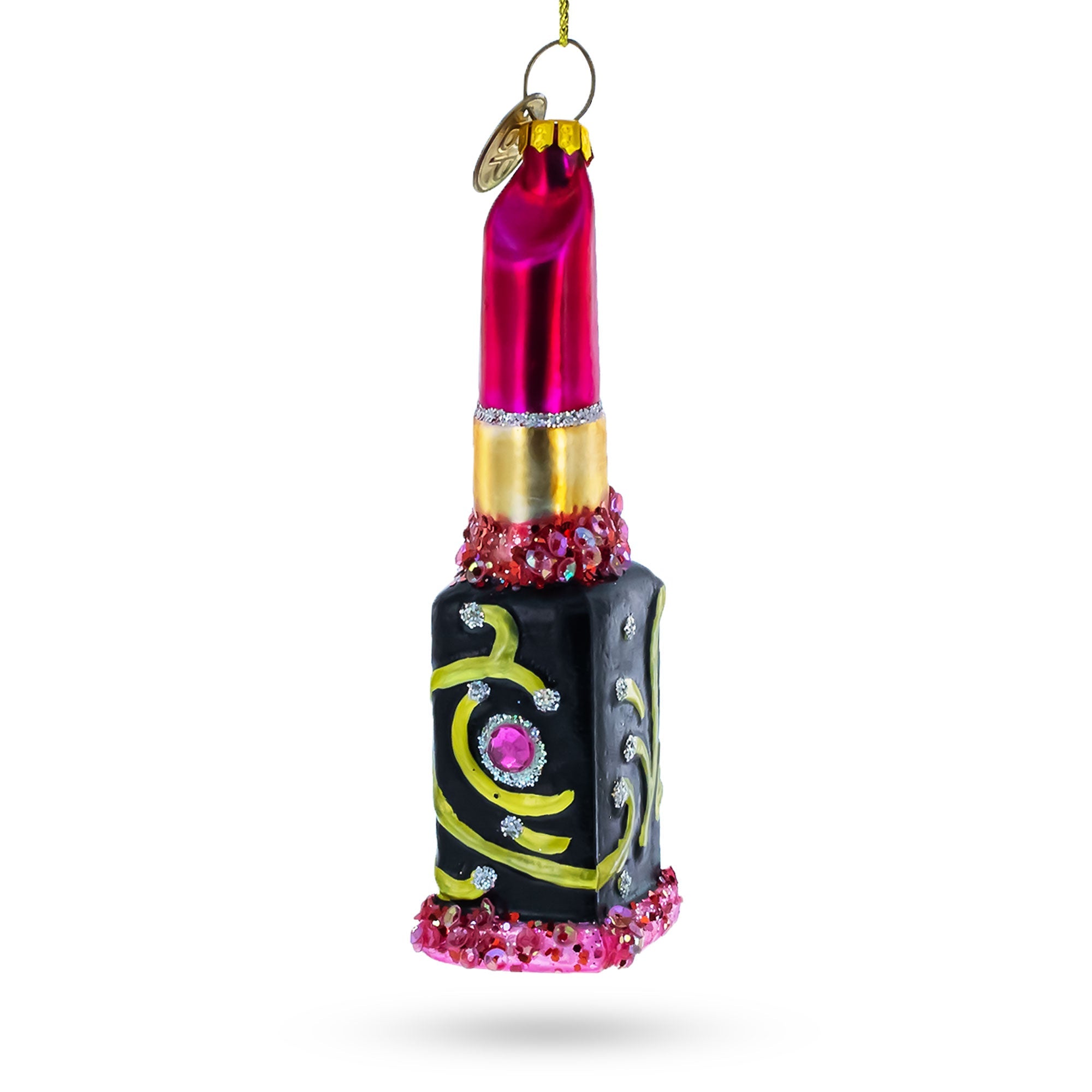 Red Lipstick - Blown Glass Christmas Ornament