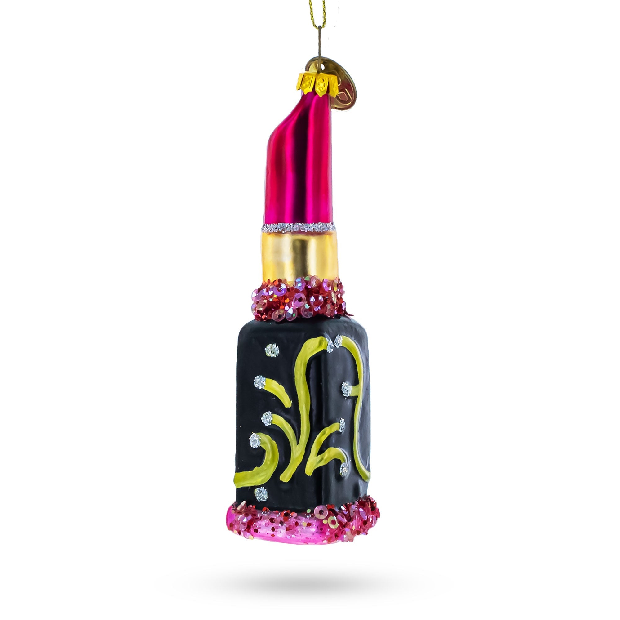 Red Lipstick - Blown Glass Christmas Ornament