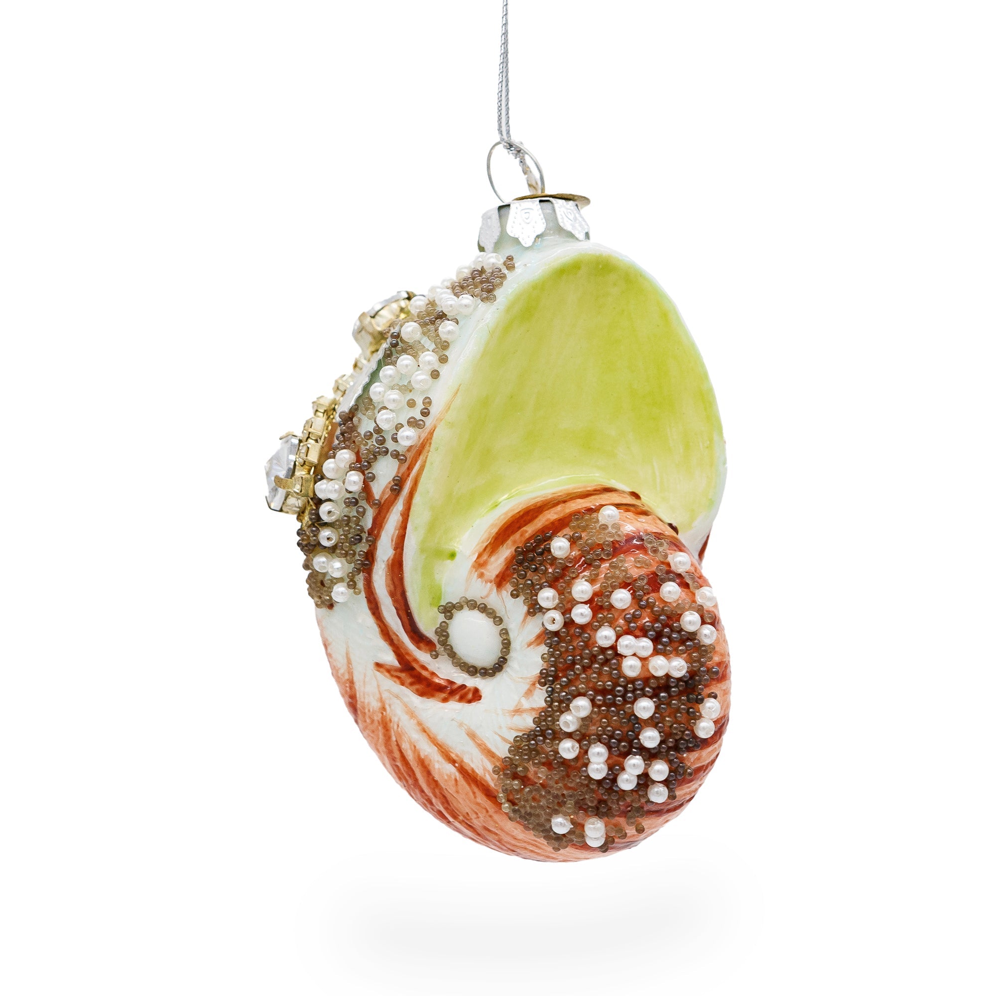 Fantastic Conch Sea Snail Shell - Blown Glass Christmas Ornament