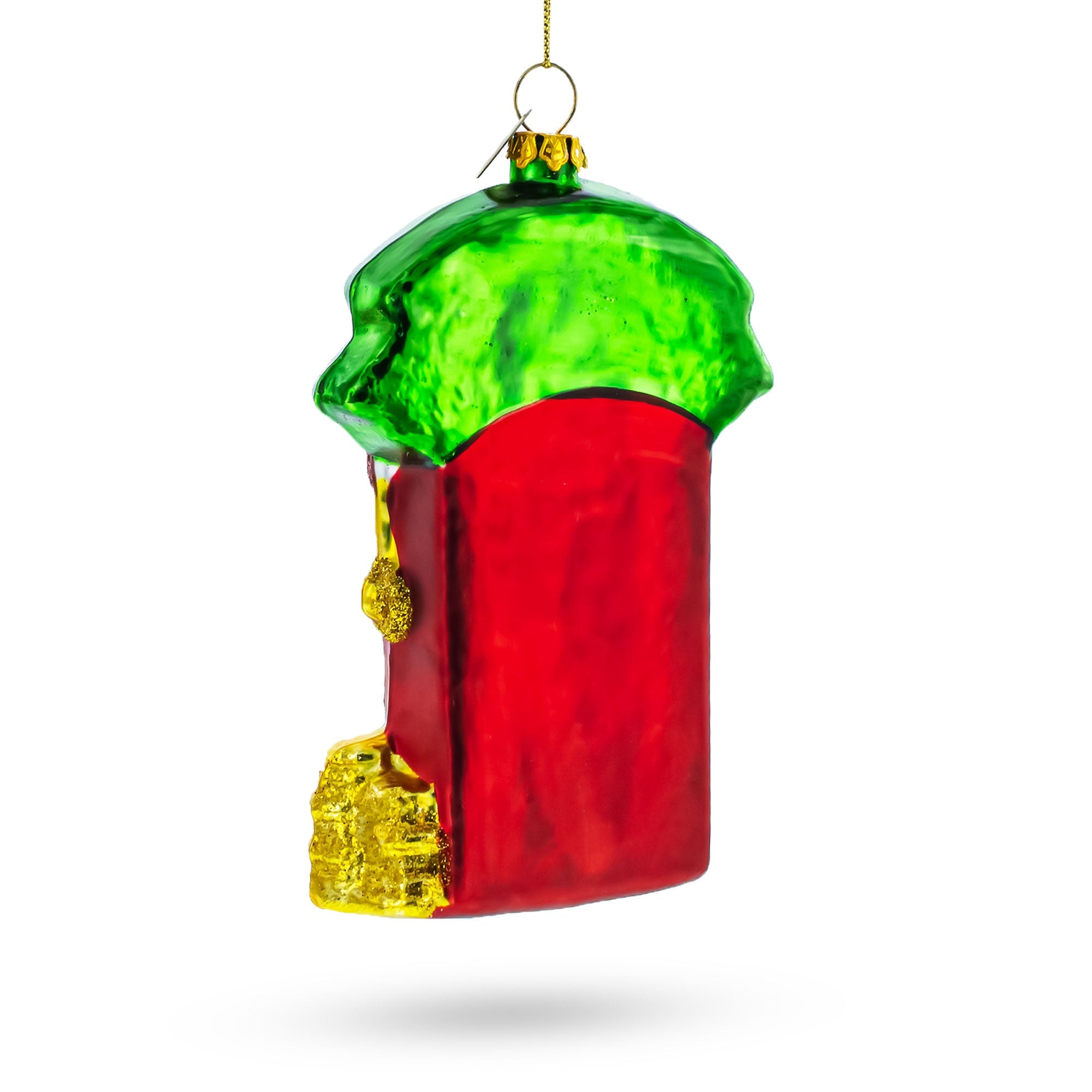 Jackpot Casino Slot Machine - Blown Glass Christmas Ornament