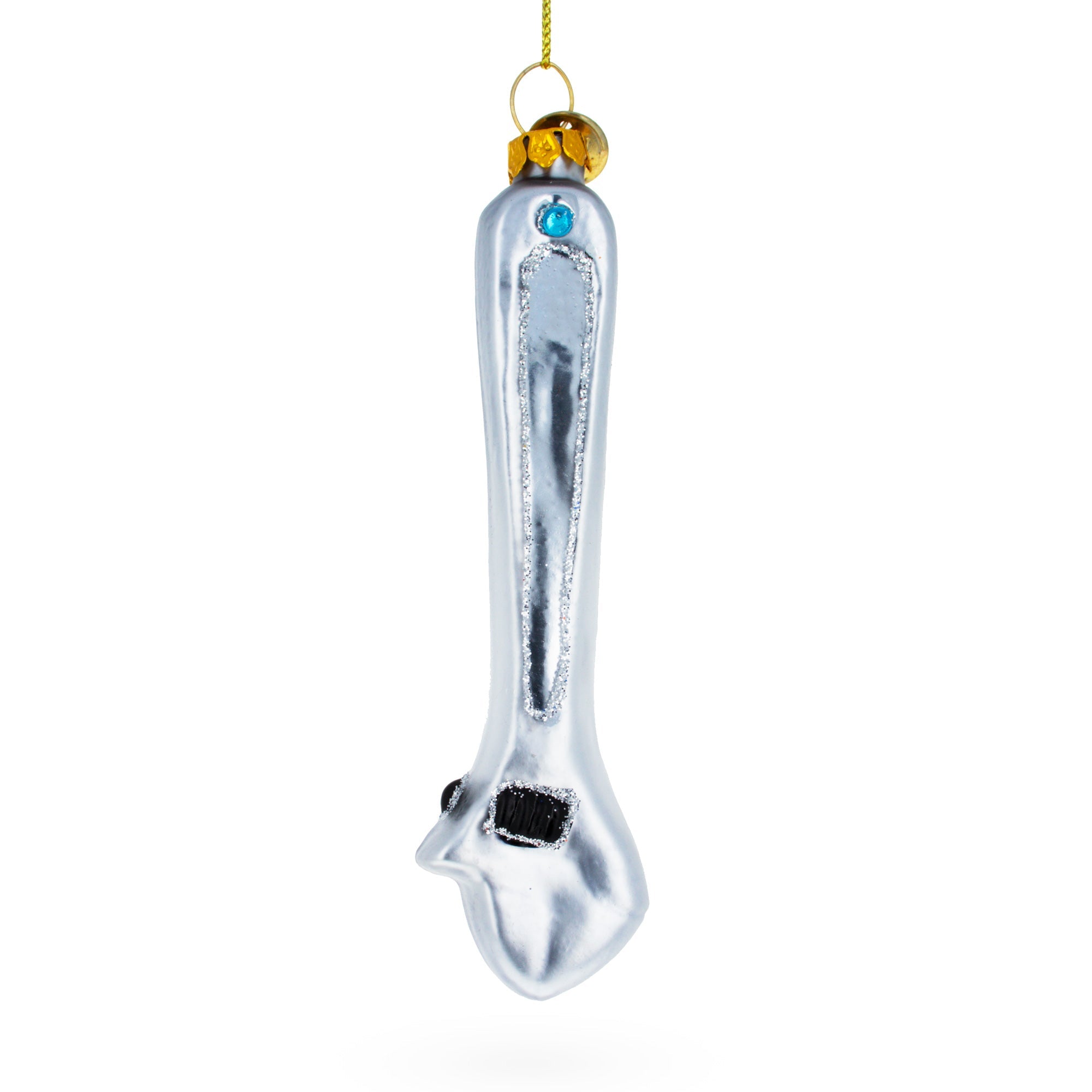 Versatile Adjustable Wrench - Blown Glass Christmas Ornament