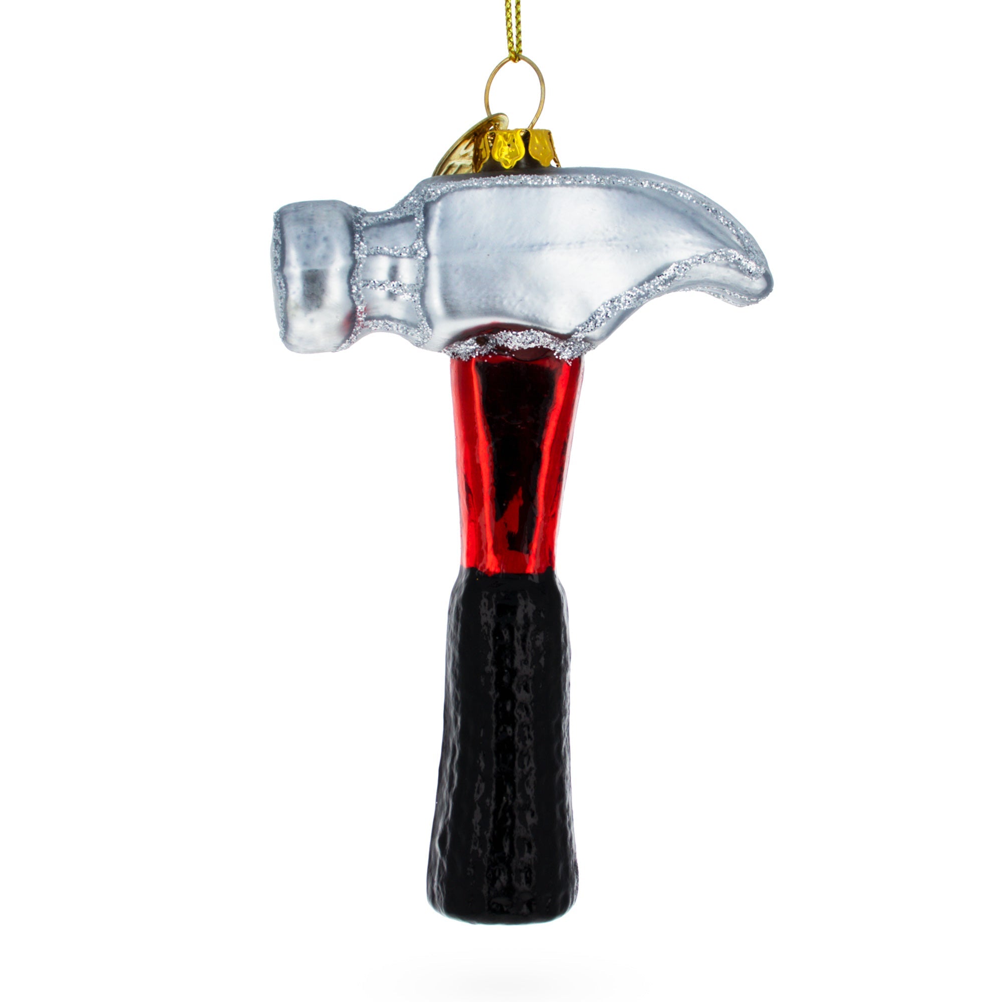 Rugged Hammer - Blown Glass Christmas Ornament