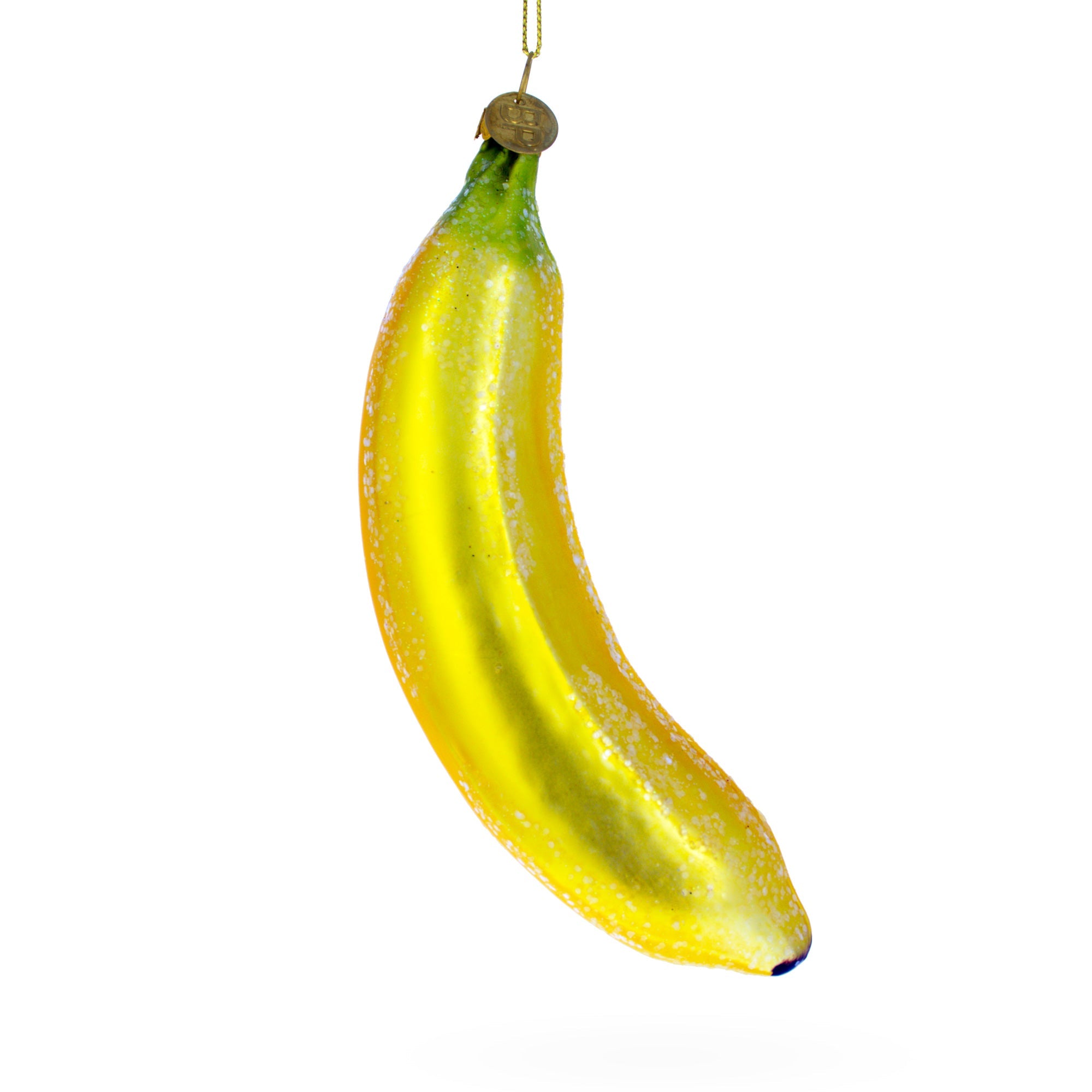 Tropical Delight: Sunny Banana - Blown Glass Christmas Ornament