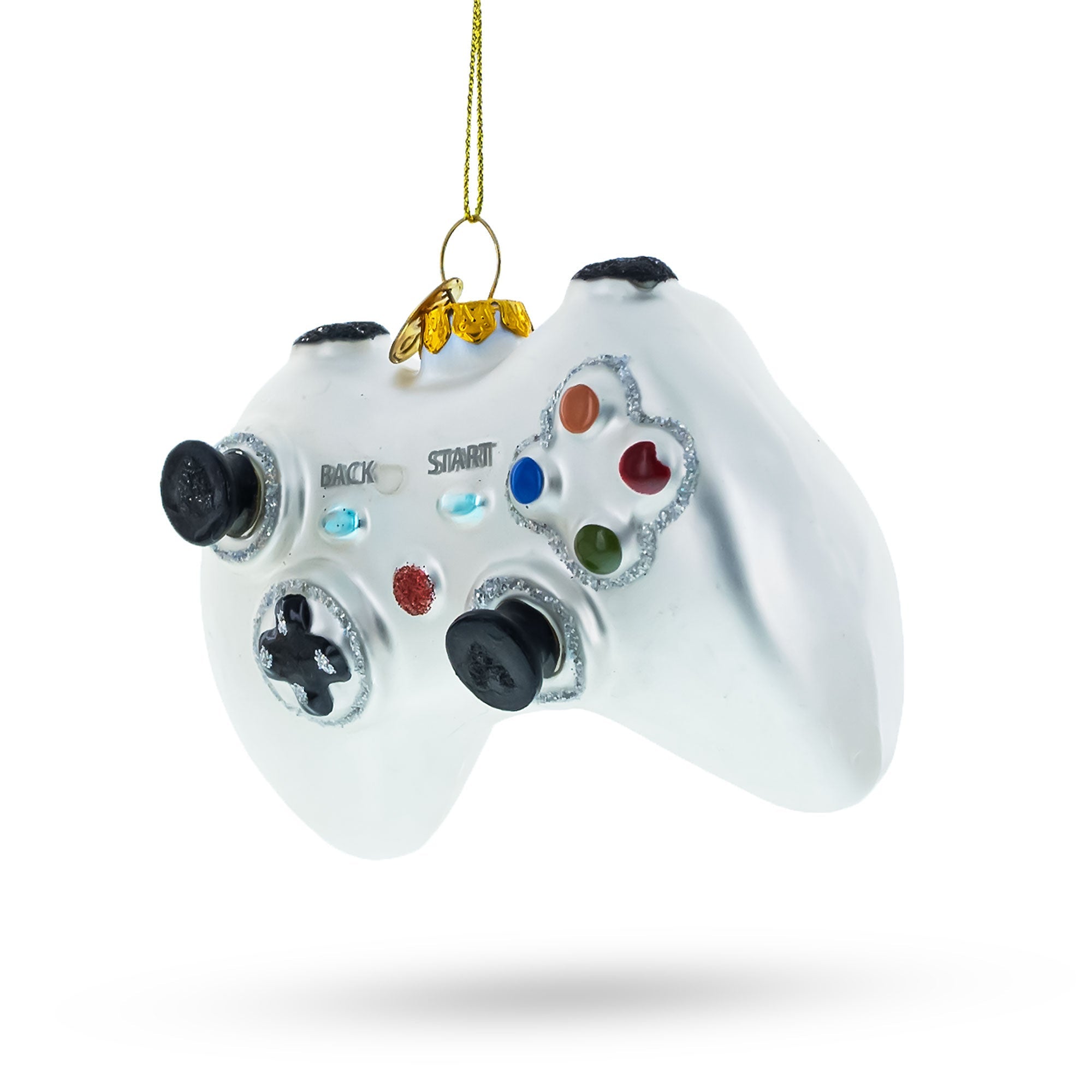 Retro Gamer's Delight: Video Game Controller - Blown Glass Christmas Ornament