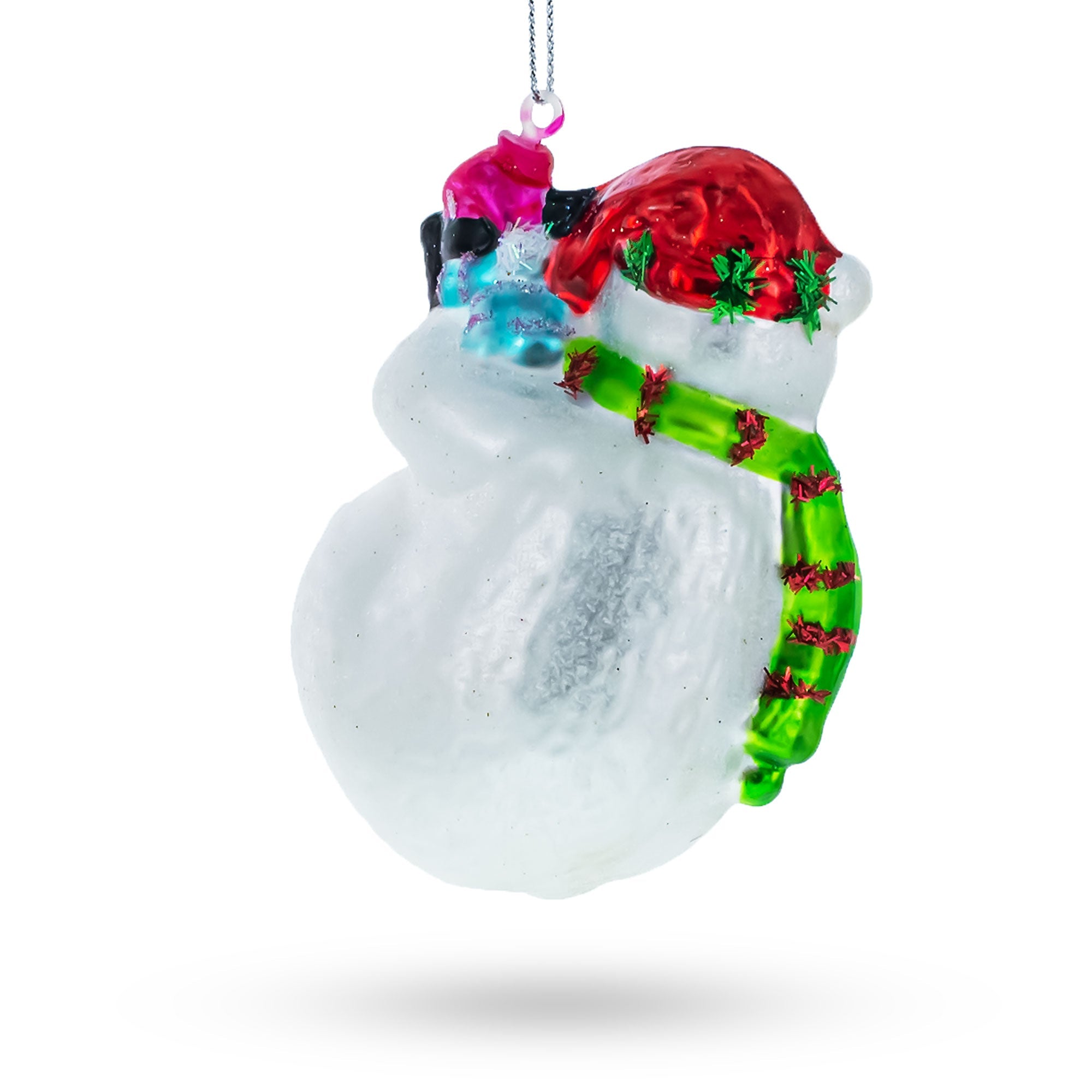 Frosty Friends: Arctic Harmony - Blown Glass Christmas Ornament