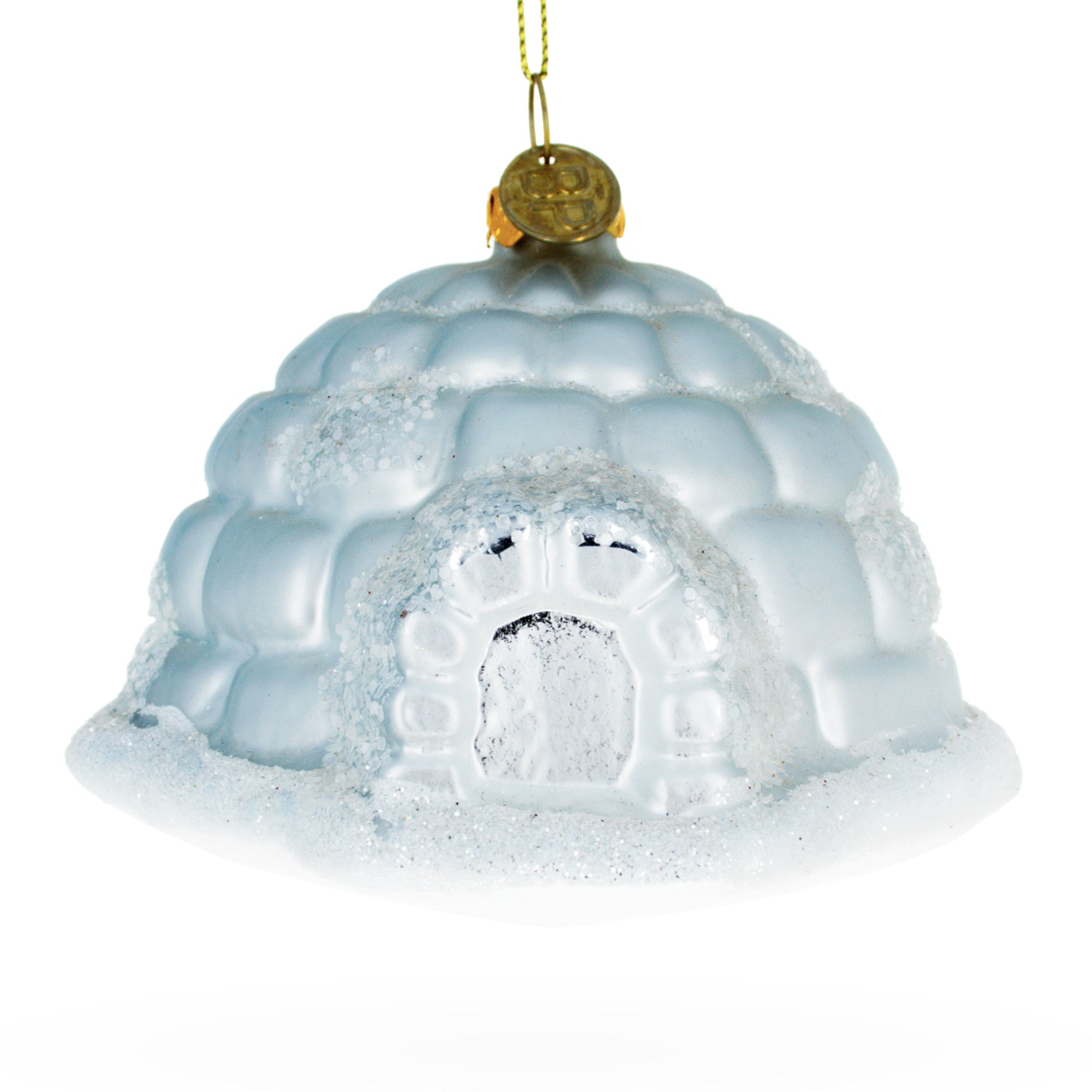 Arctic Dwelling: Igloo - Blown Glass Christmas Ornament