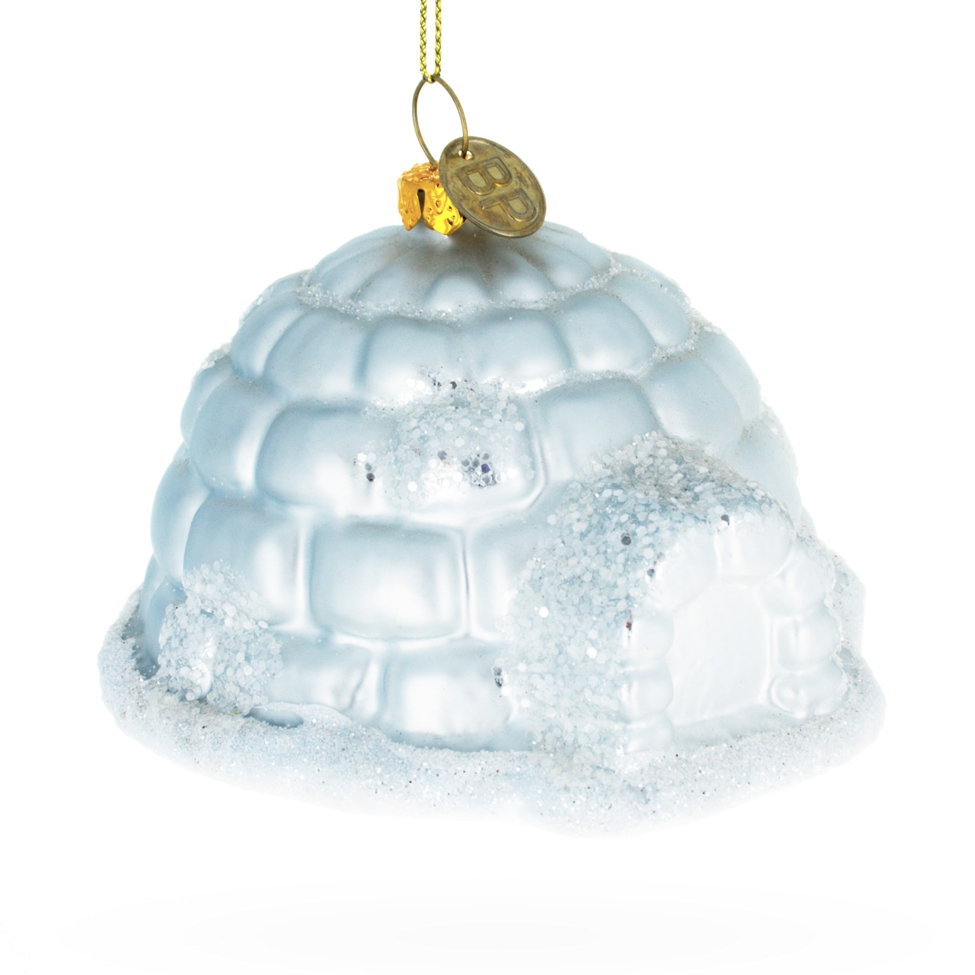 Arctic Dwelling: Igloo - Blown Glass Christmas Ornament