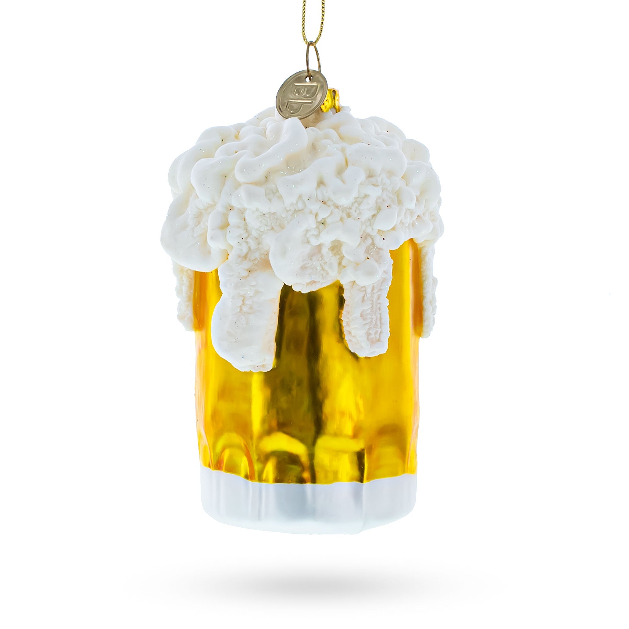 Frothy Beer Mug - Blown Glass Christmas Ornament