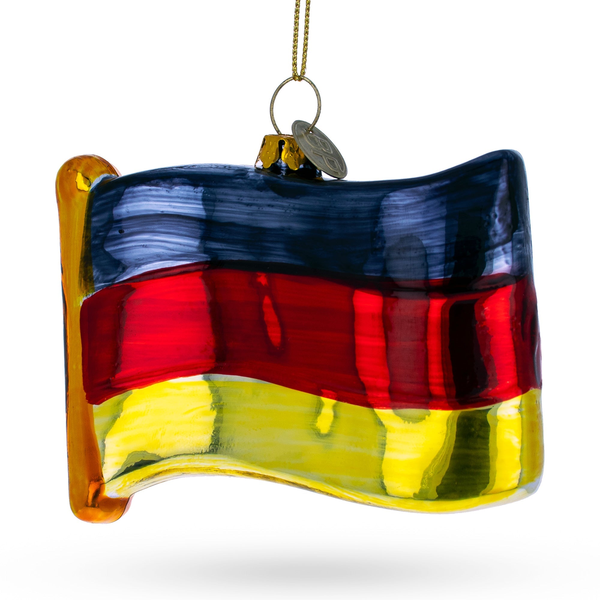 Flag Of Germany - Blown Glass Christmas Ornament