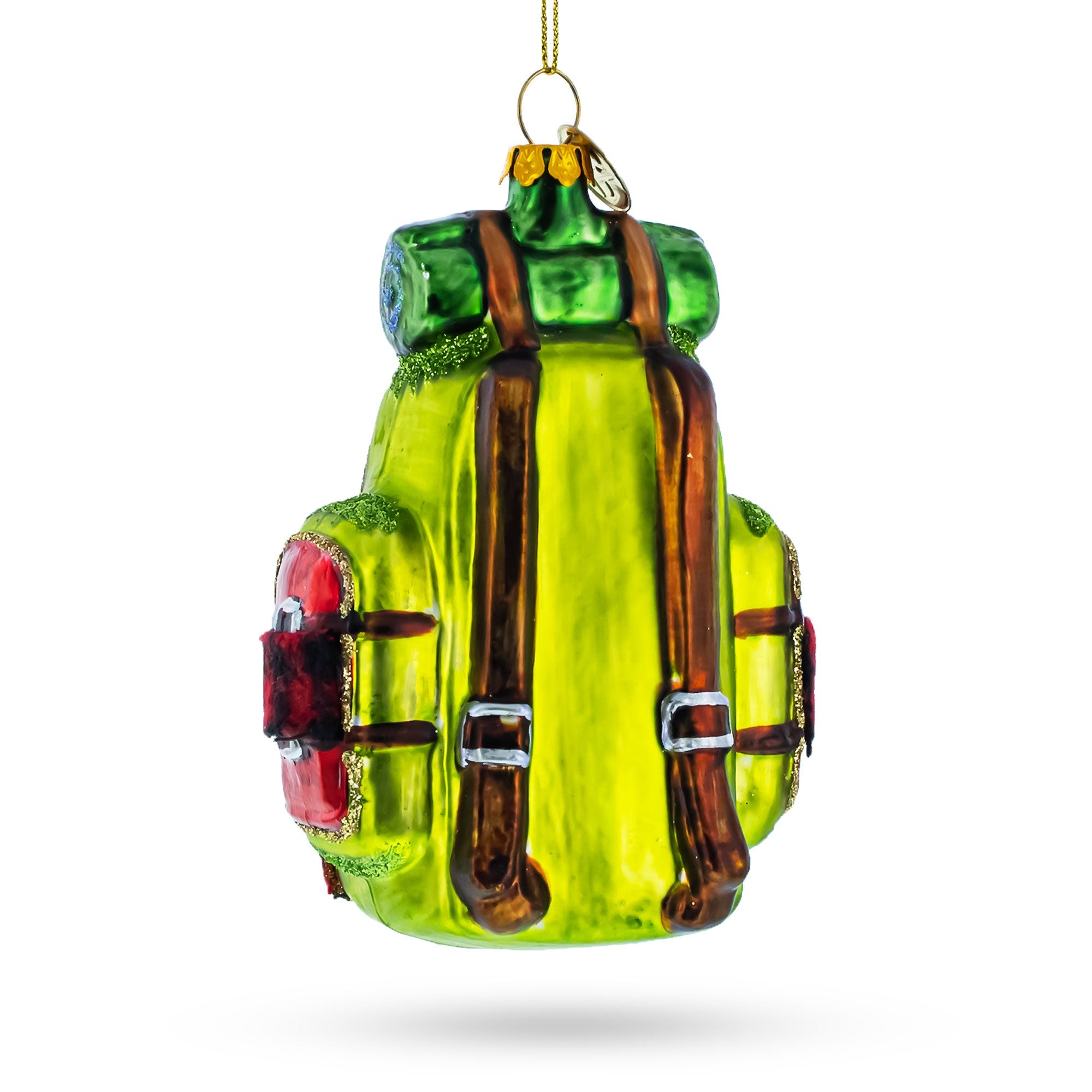 Globetrotter's Travel Backpack - Blown Glass Christmas Ornament