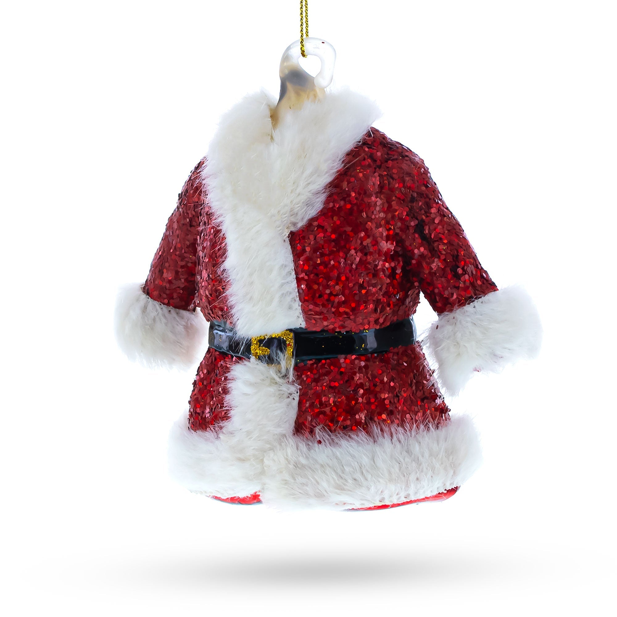 Classic Santa Coat - Blown Glass Christmas Ornament