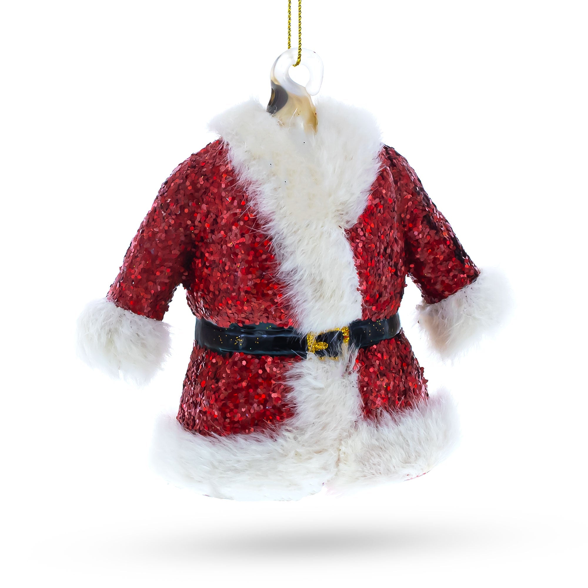 Classic Santa Coat - Blown Glass Christmas Ornament