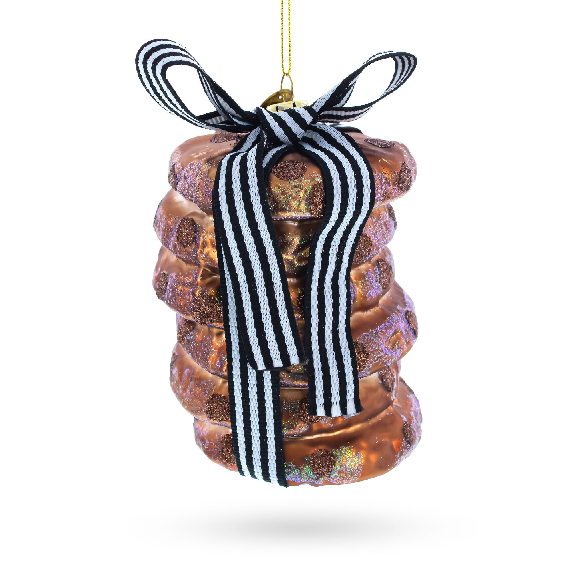 Delectable Chocolate Chip Cookies - Blown Glass Christmas Ornament