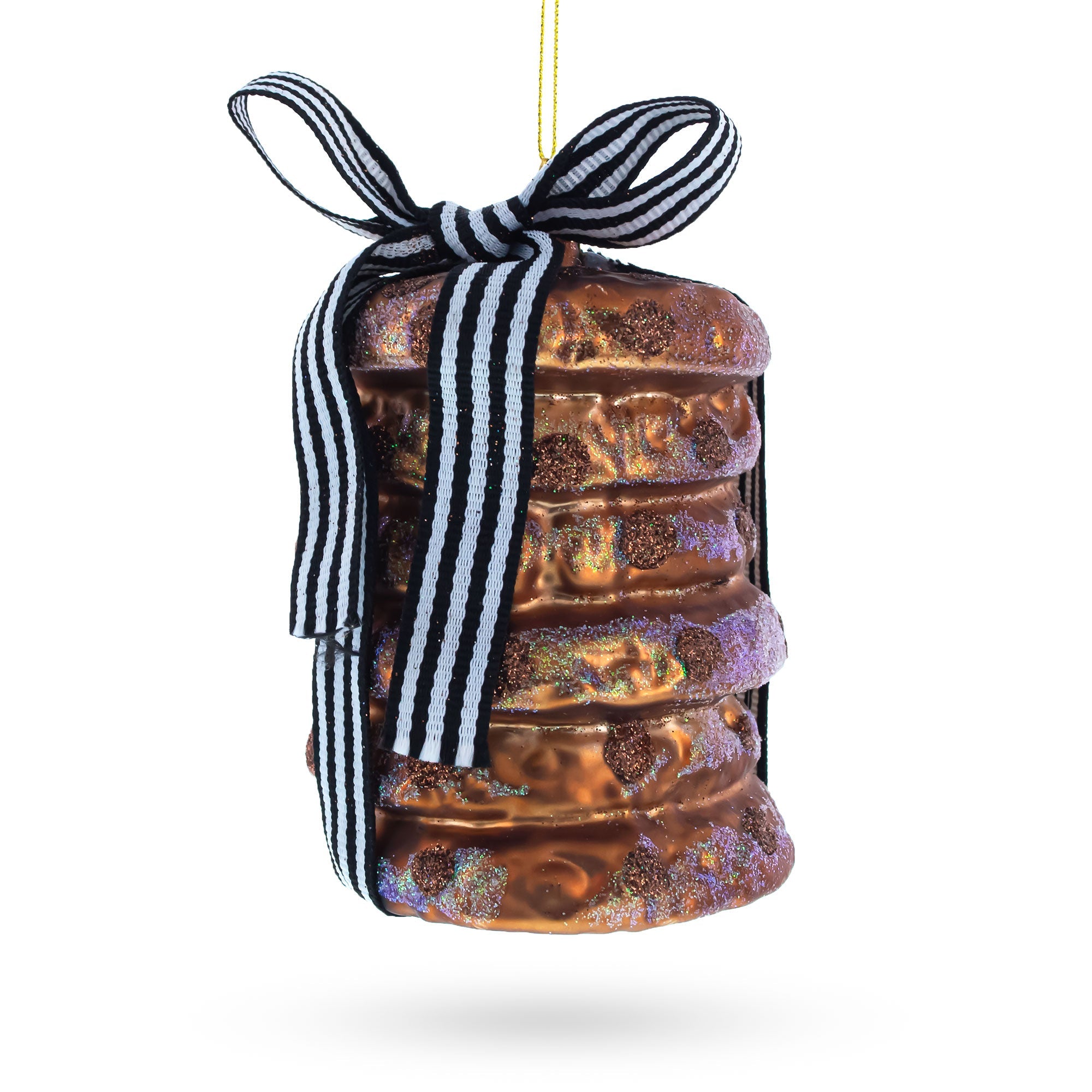 Delectable Chocolate Chip Cookies - Blown Glass Christmas Ornament