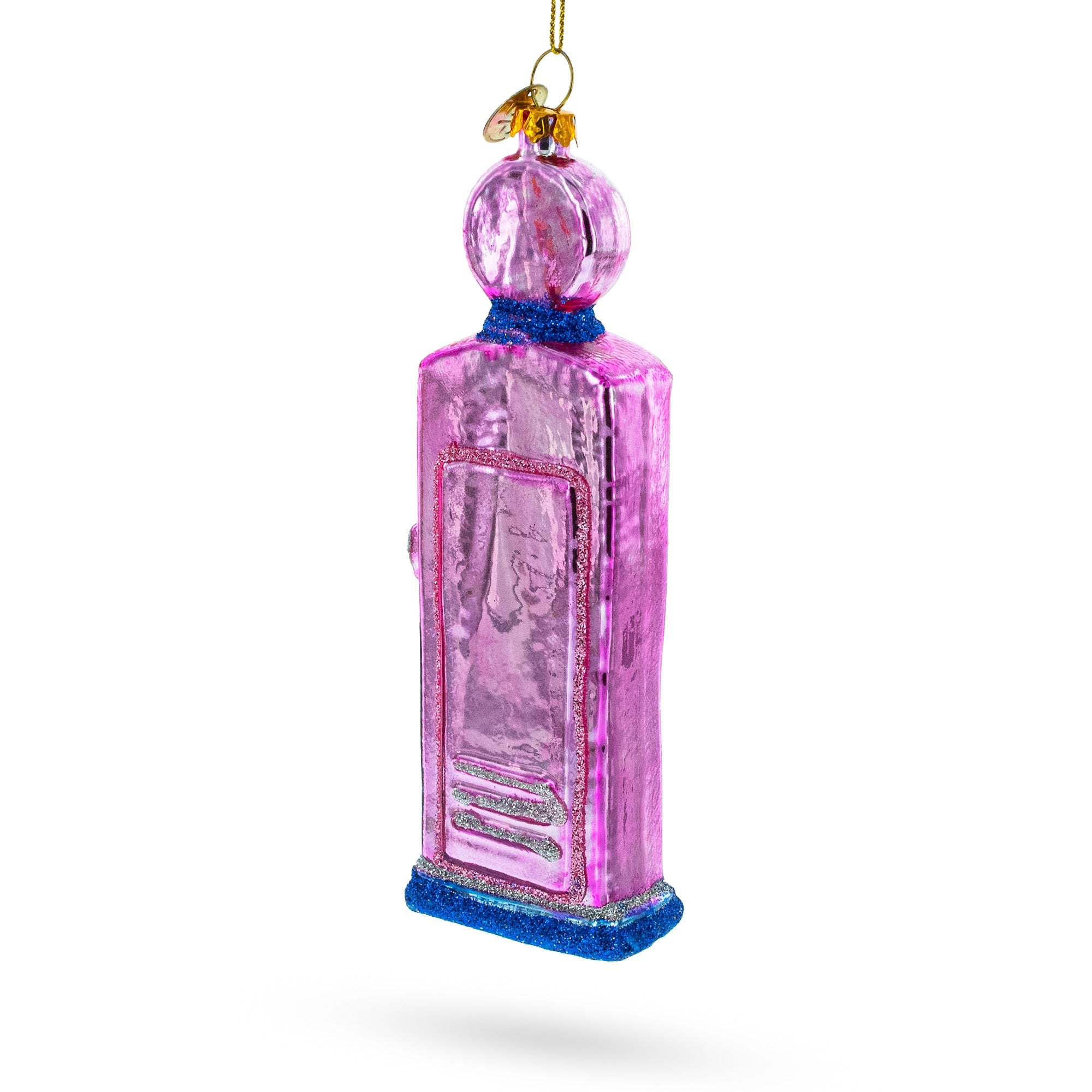 Classic Vintage Retro Gas Pump - Blown Glass Christmas Ornament