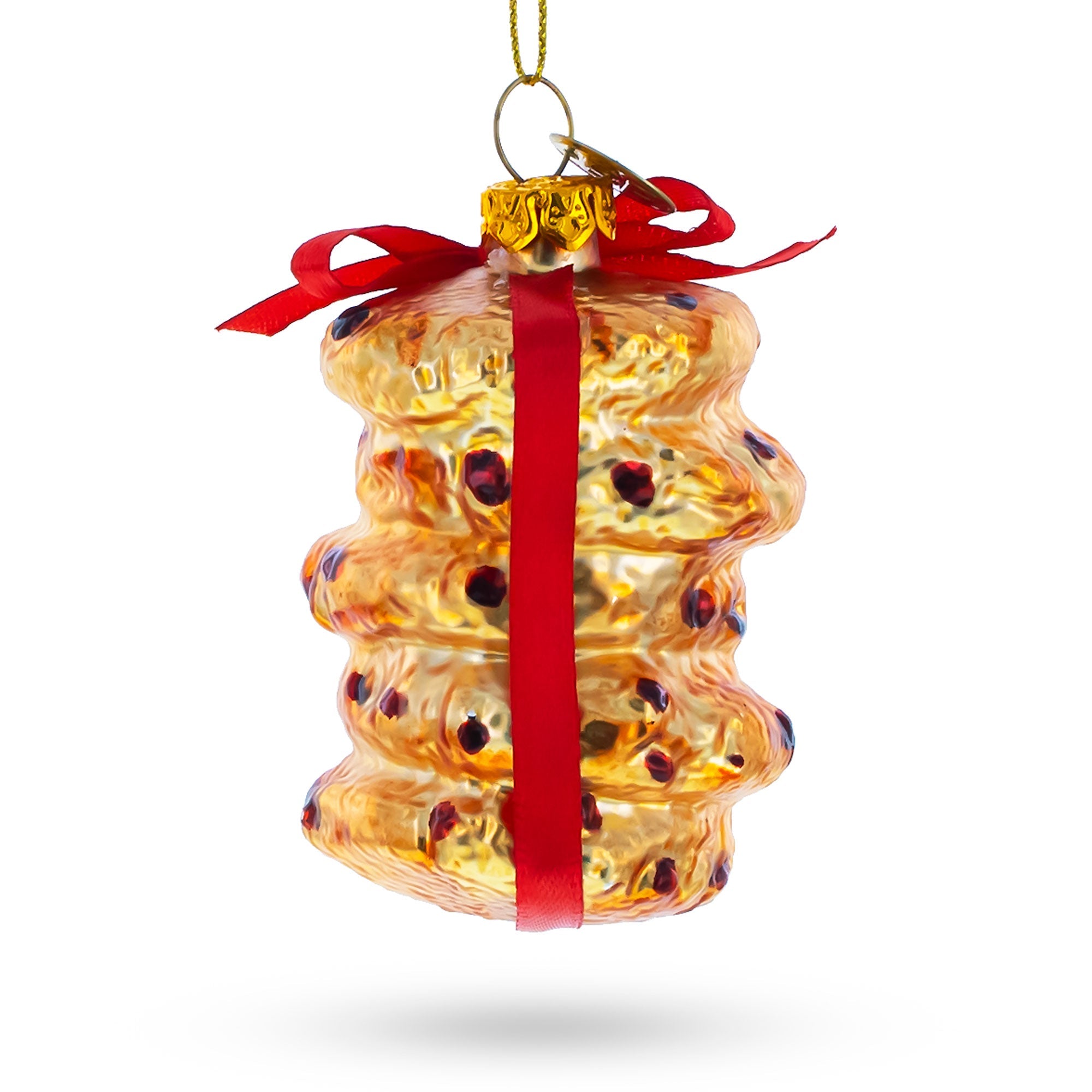 Glistening Cookies For Santa - Blown Glass Christmas Ornament