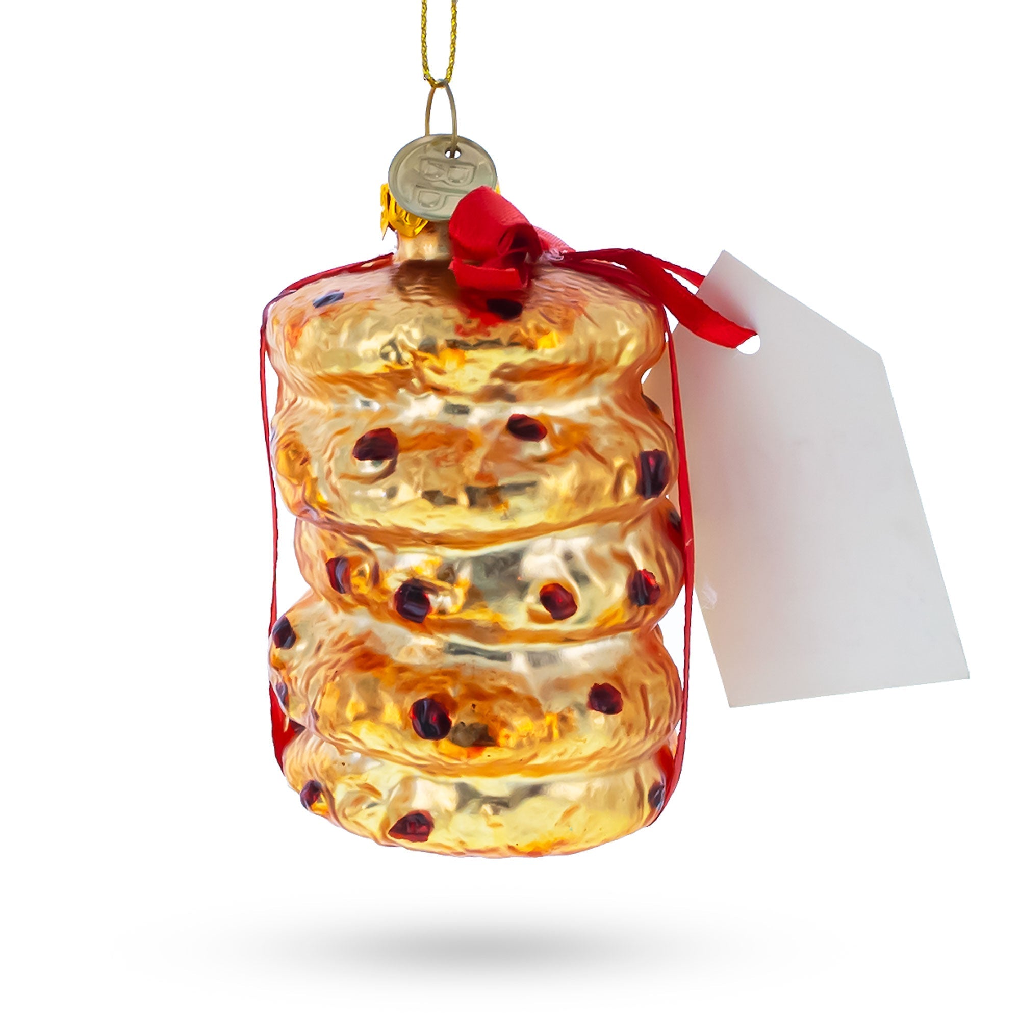 Glistening Cookies For Santa - Blown Glass Christmas Ornament