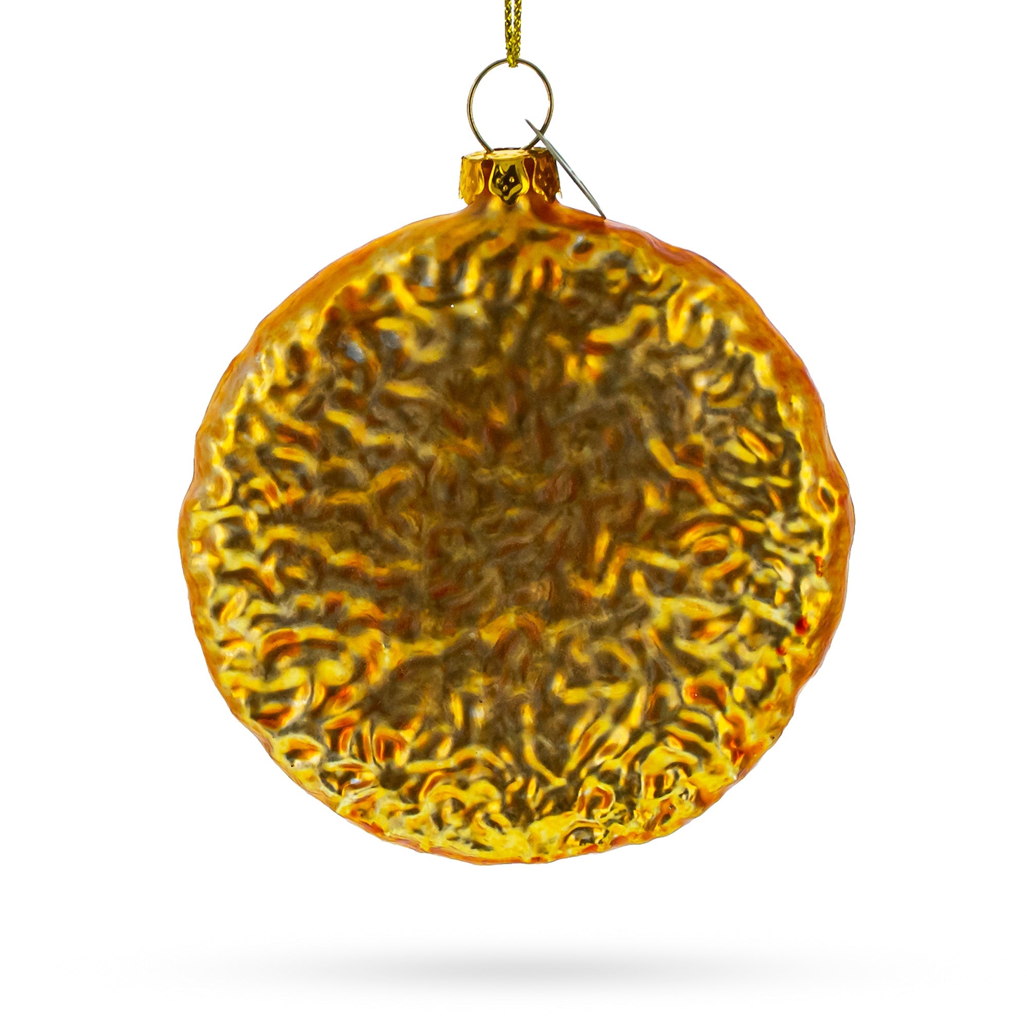 Santa's Snack: Chocolate Chip Cookie - Blown Glass Christmas Ornament