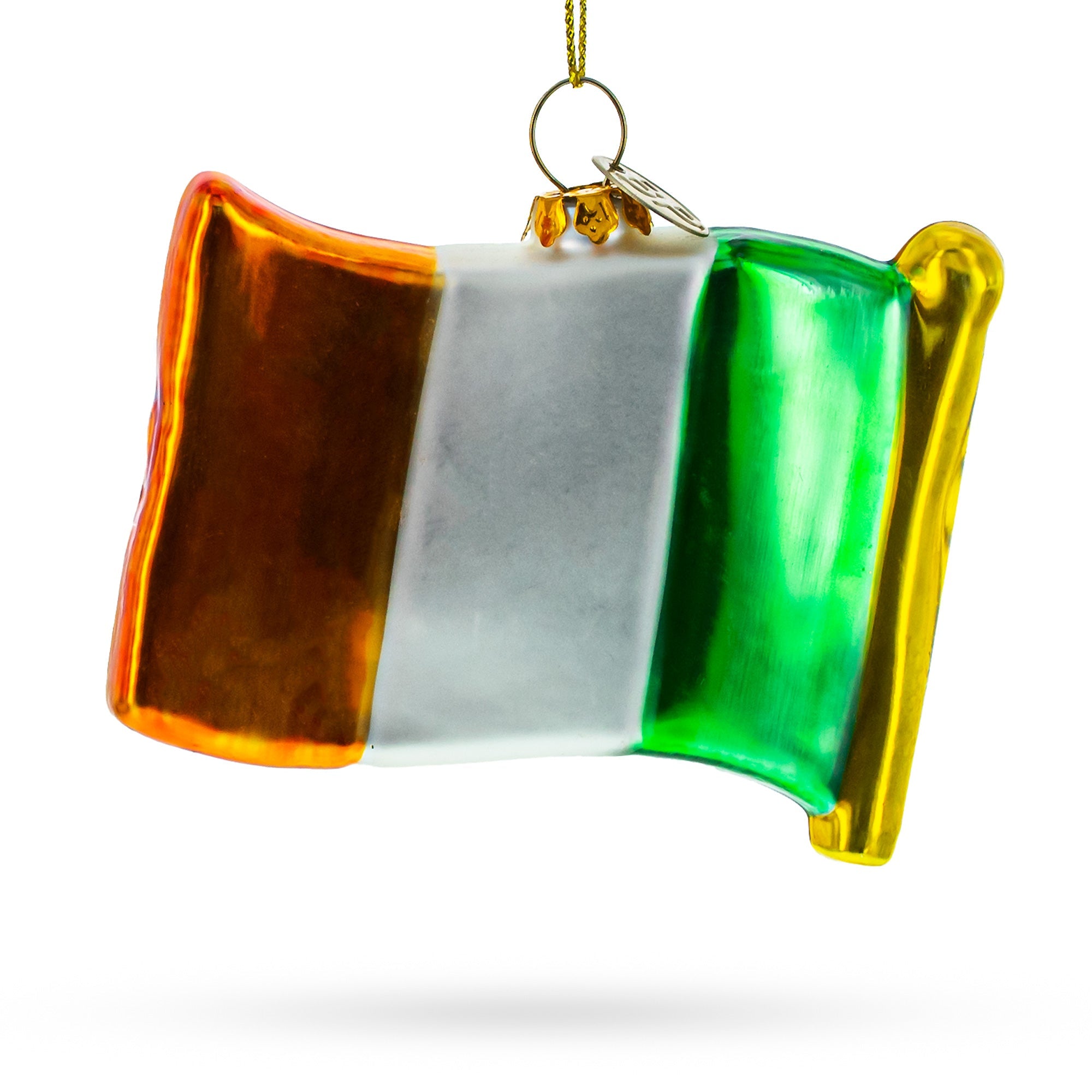 Flag Of Ireland - Blown Glass Christmas Ornament