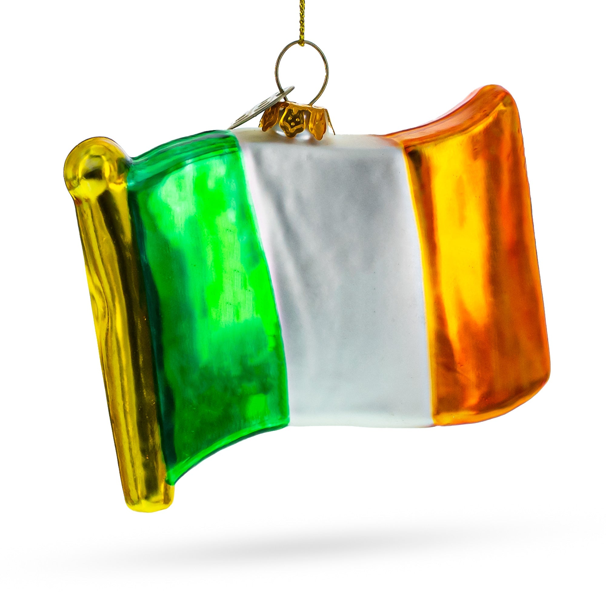 Flag Of Ireland - Blown Glass Christmas Ornament